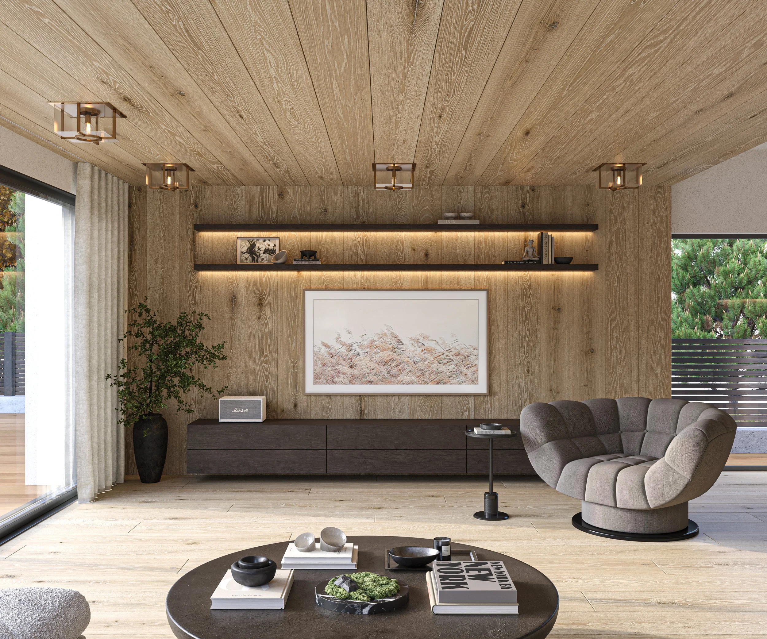 Elstow 'Featheffect' sustainable wide plank rustic wood flooring installed in coastal residence, Whitstable, Kent.