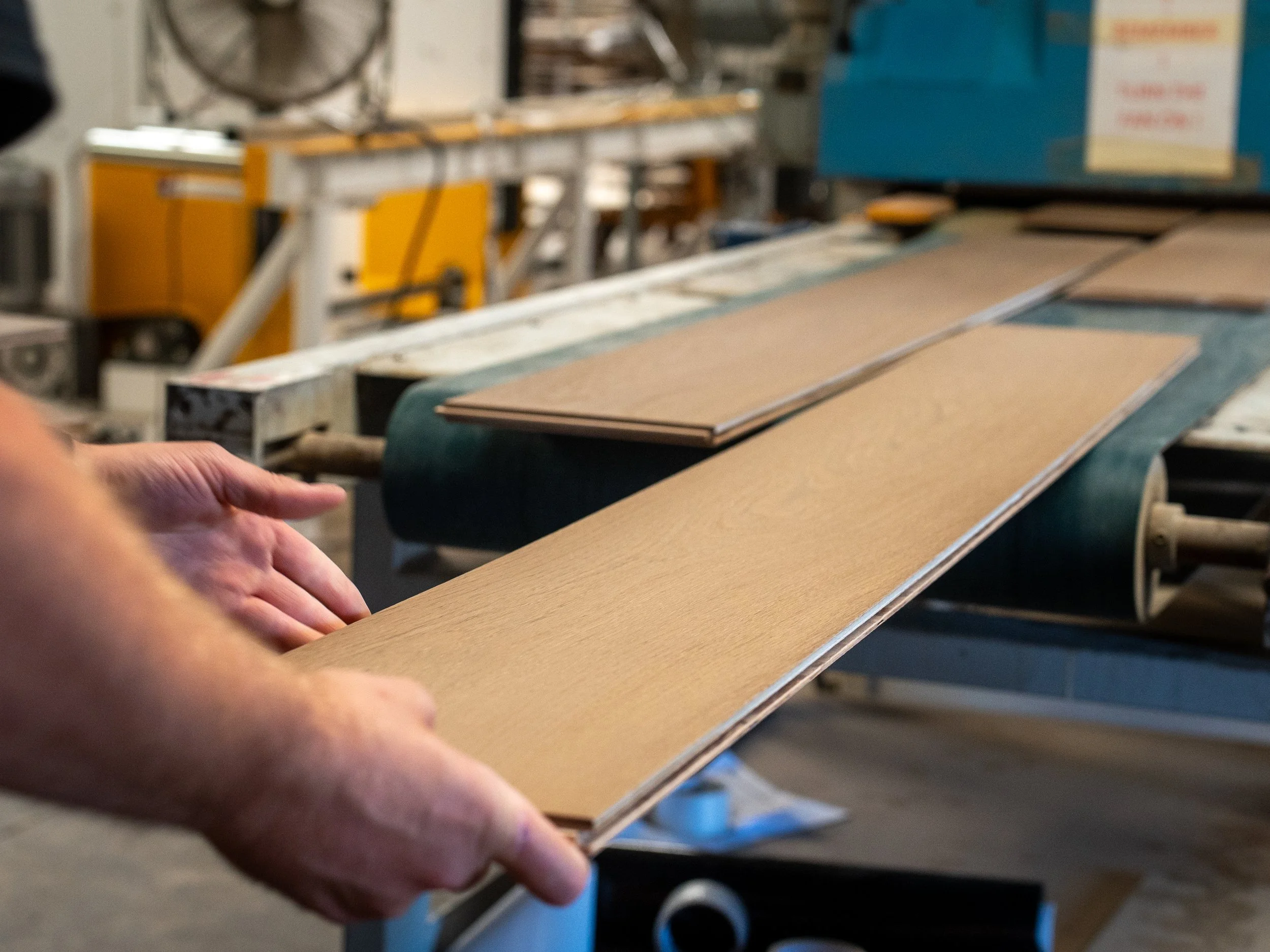 Bespoke timber flooring machine London project