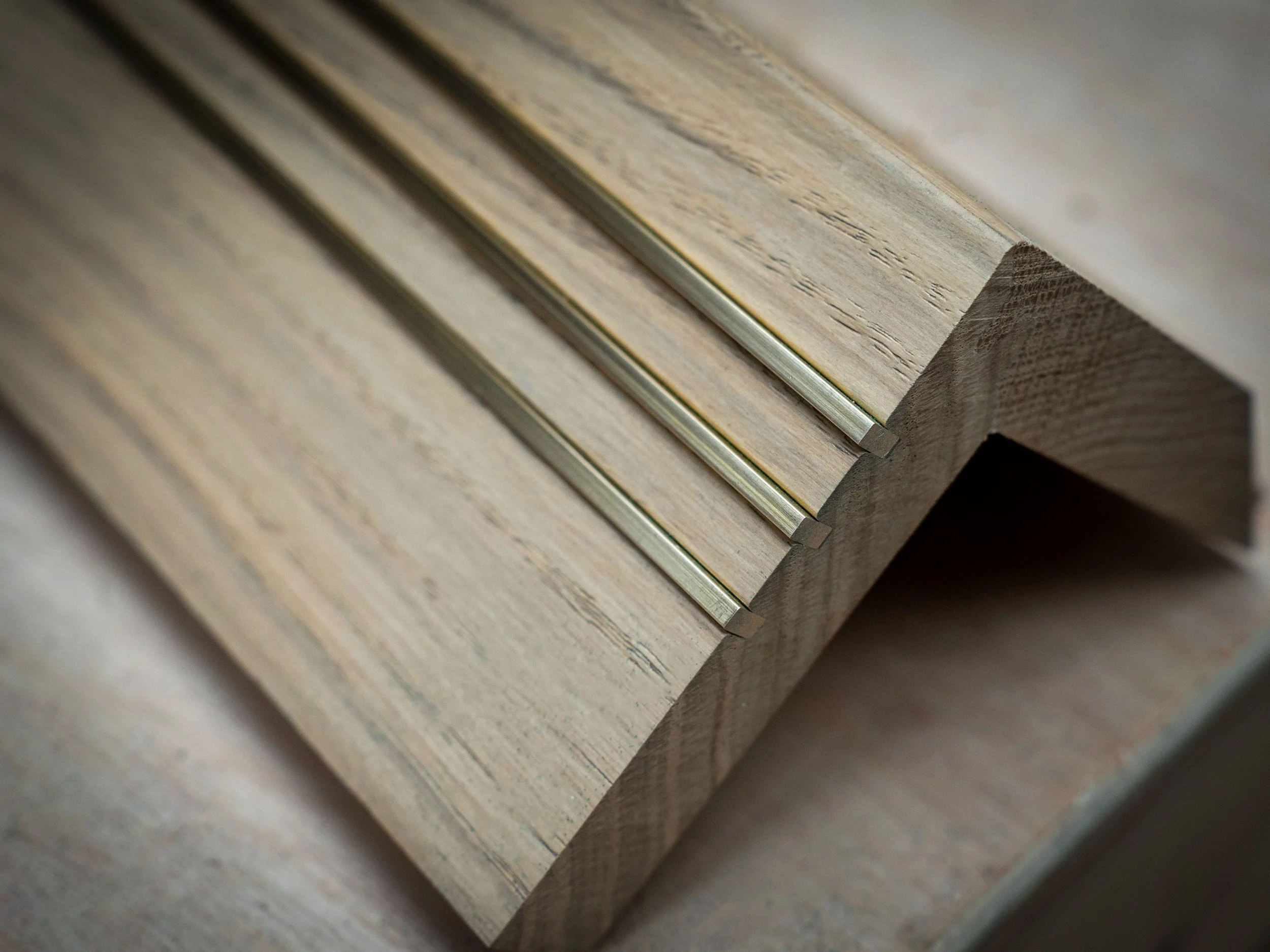 Bespoke solid nosing with CAT brass inserts