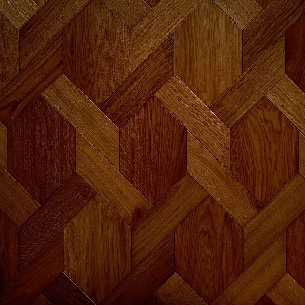Mansion weave flooring, pattern timber floor
