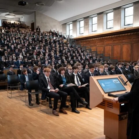 New Hall - the lecture theatre at Winchester College