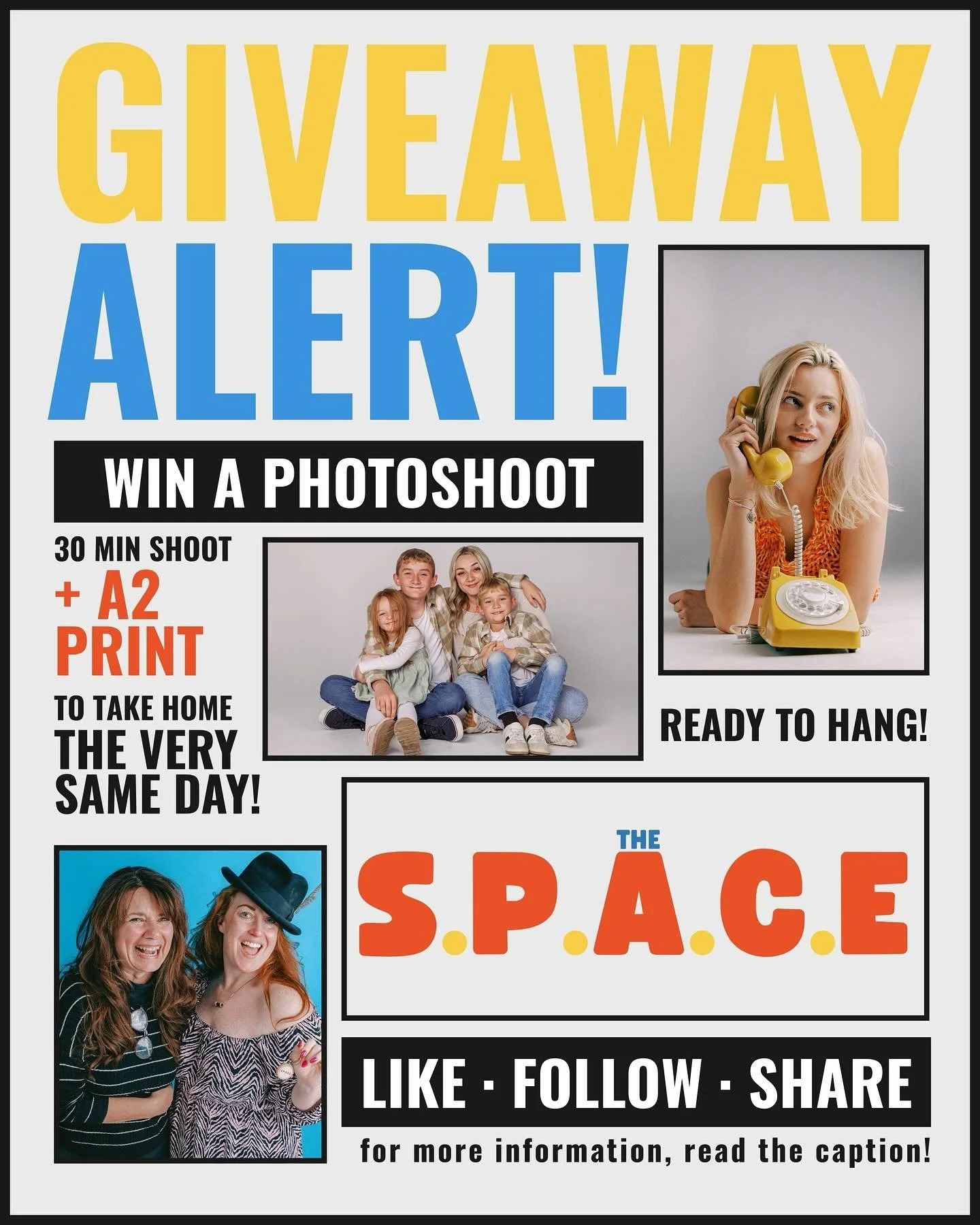 In order to celebrate our new &lsquo;portraits to print&rsquo; studio package we&rsquo;re offering 1 completely free! ☺️🙌

Step into our studio for a unique photography experience designed to give you more than just a portrait &ndash; we&rsquo;ll cr