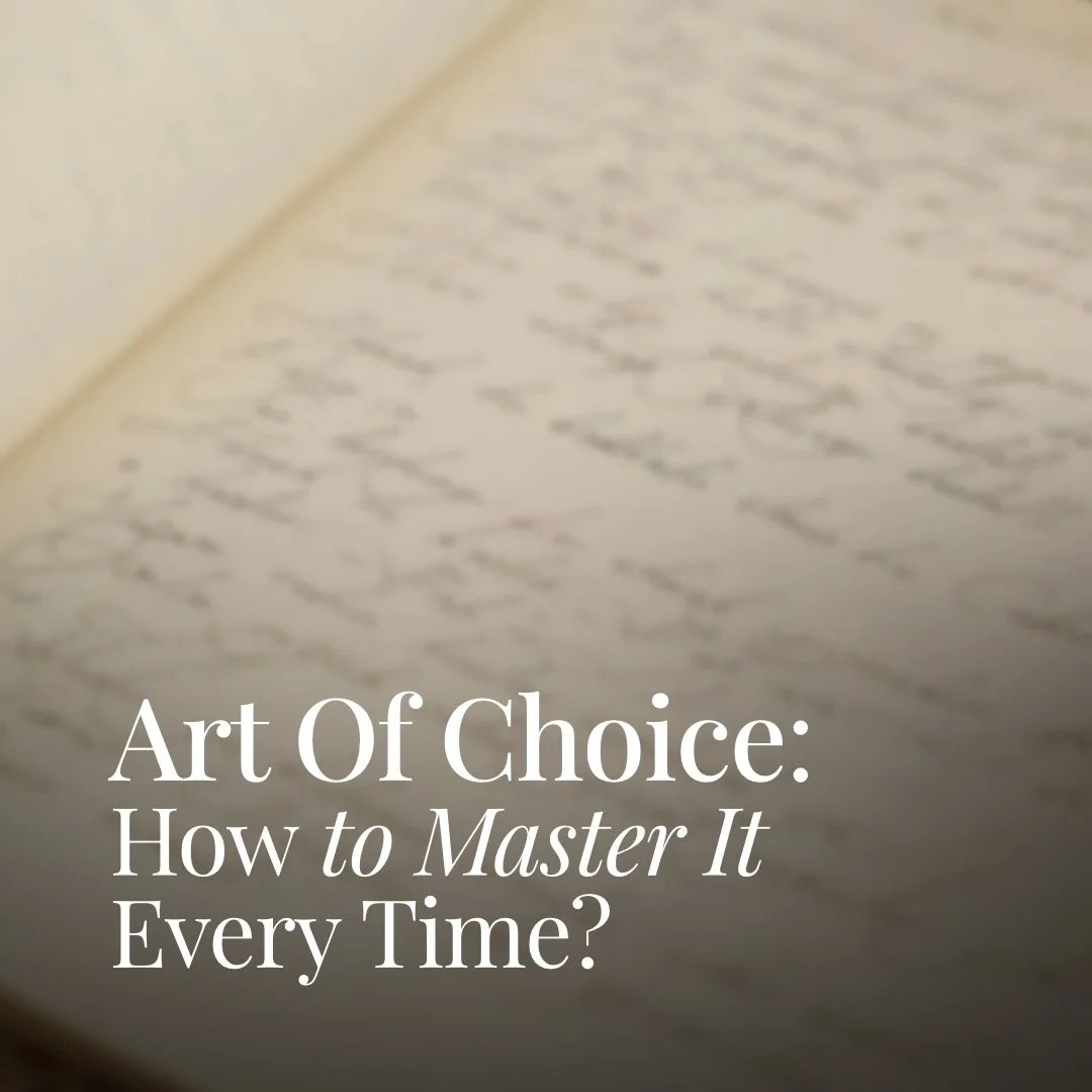 Art of Choice ✨
The moment you stop asking everyone else&hellip; the answer appears.
Your clarity isn&rsquo;t lost &mdash; it&rsquo;s just waiting for silence.
Read the full La Vie Edit and learn how to choose with confidence, every single time.

#la
