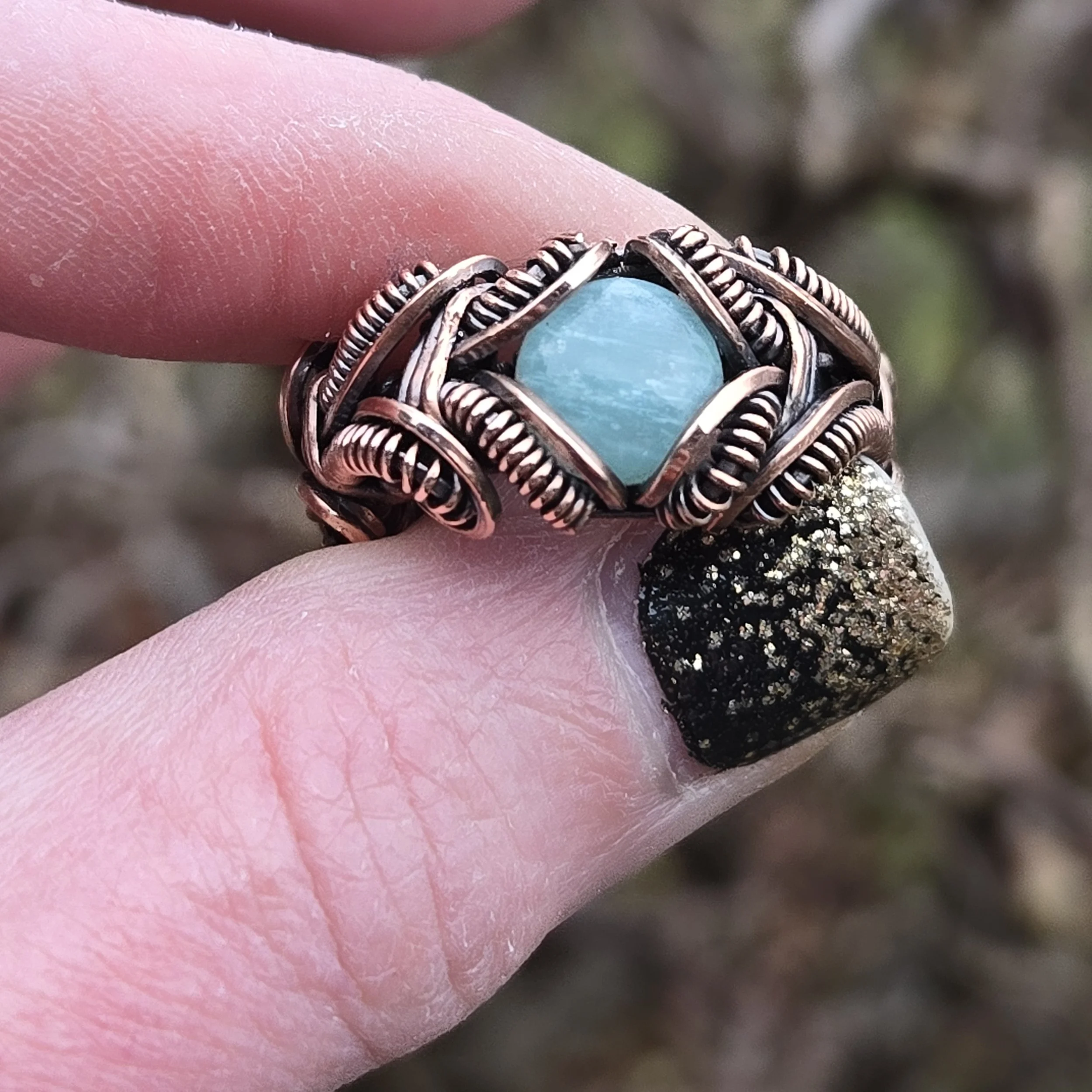 Amazonite Ring Size 7