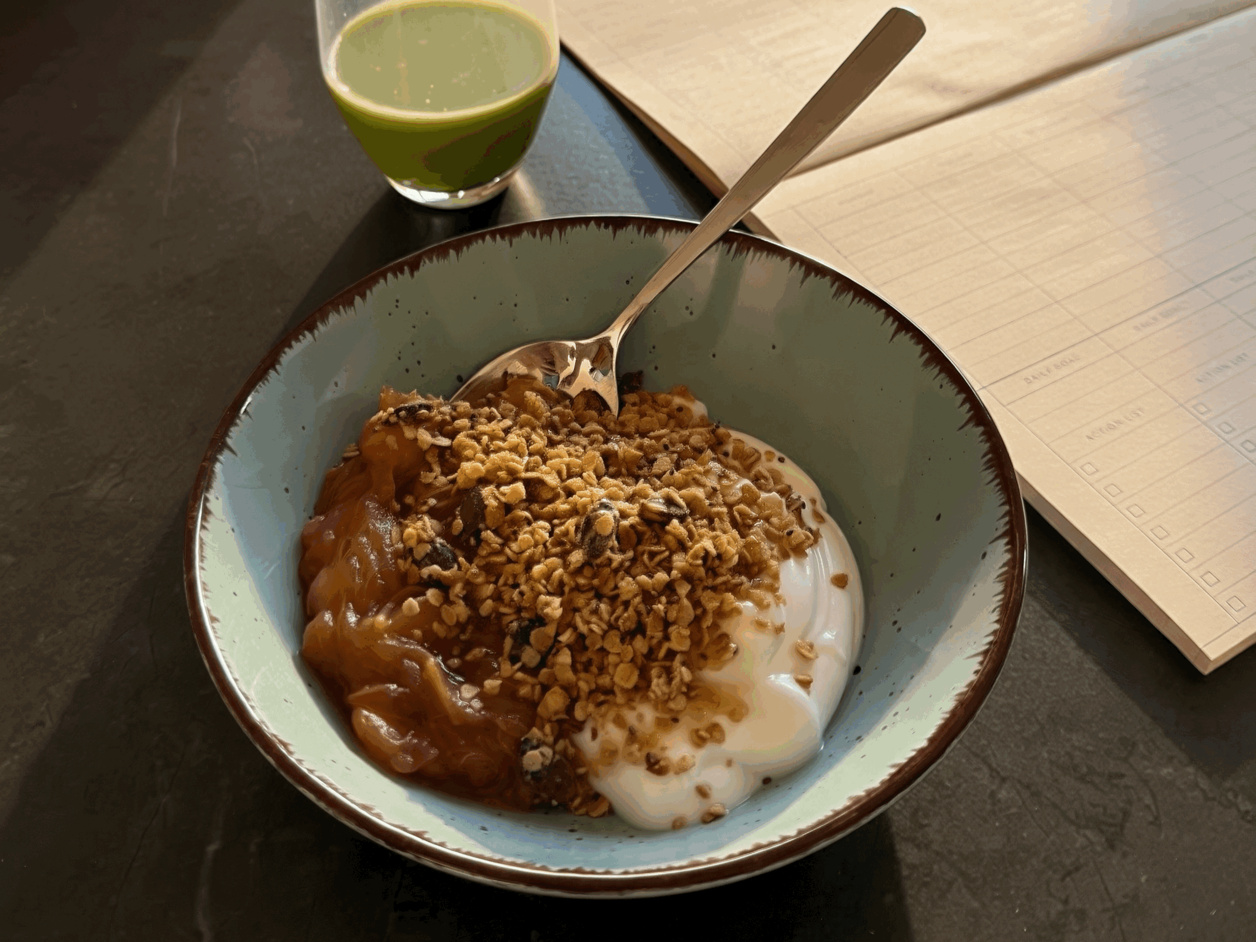 Cozy Apple rhubarb compote 