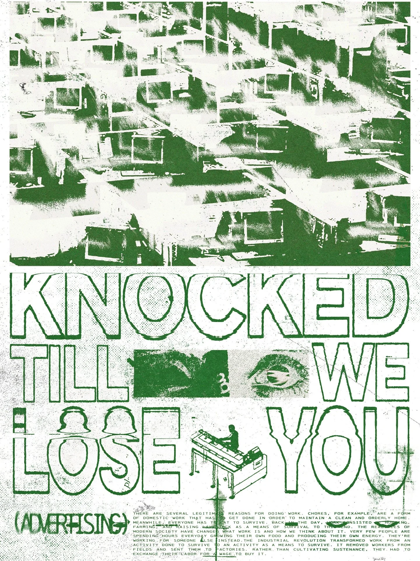 Posters Series &quot;Knocked Till We Lose You&quot;

Available on my website

&bull;
&bull;
&bull;
&bull;

#grungedesign 
#poster #posterdesigncommunity #posterdesigns #graphicdesign #graphicdesigner #punkdesign #textures #collage #typography 
#hardc