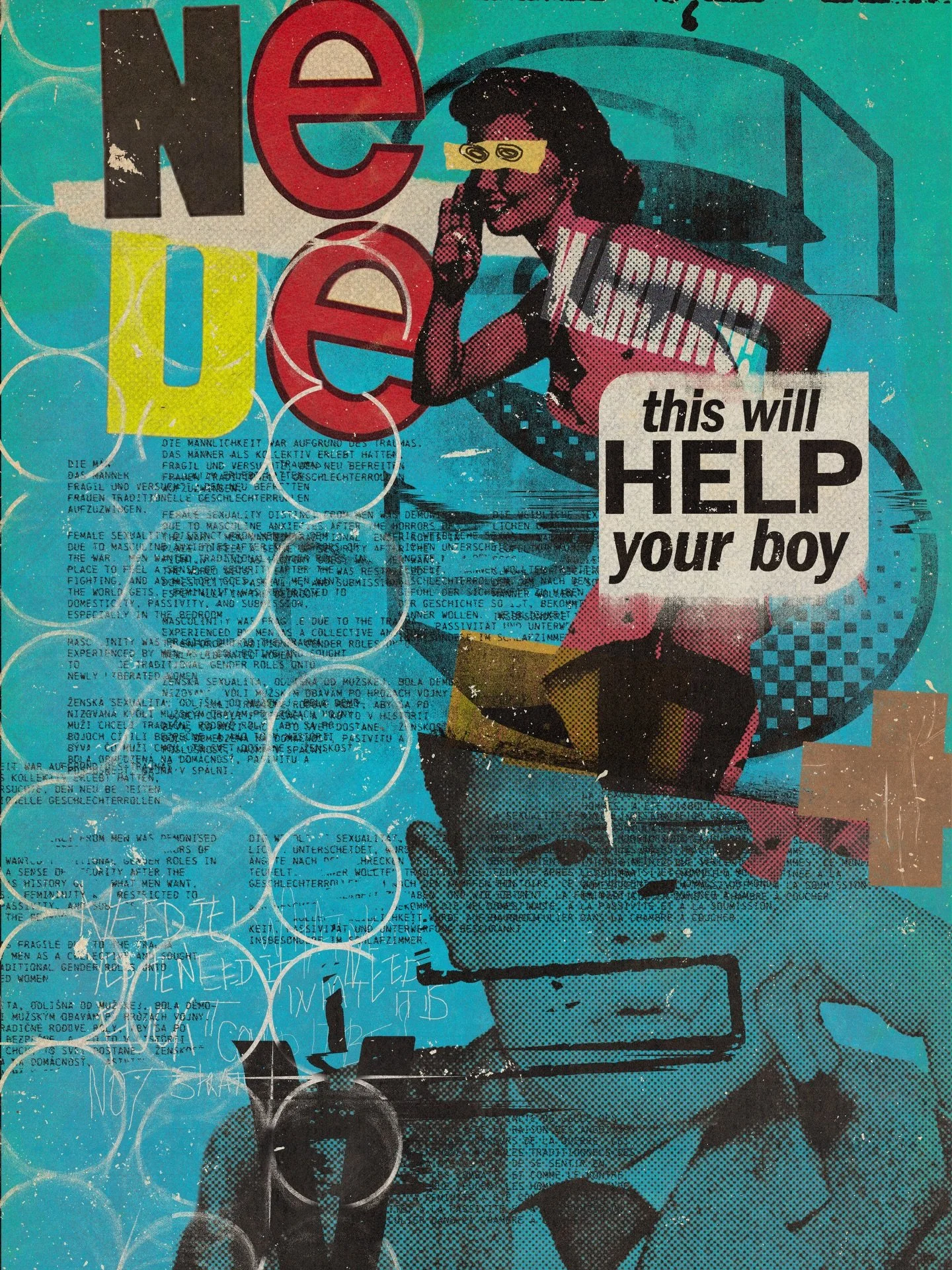 POSTER &quot;This Will Help Your Boy&quot; 

&bull;
&bull;
&bull;
&bull;

#collage 
#collageoftheday #collageonpaper #46pgs #plastikcombmag #poster #posterdesigncommunity #grungedesigns #grunge #punkdesign 
#posterart #posteroftheday #texture #layout