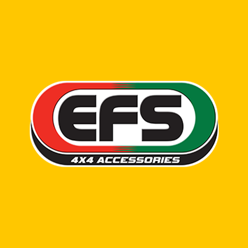 EFS 4x4 Accessories logo with yellow background.
