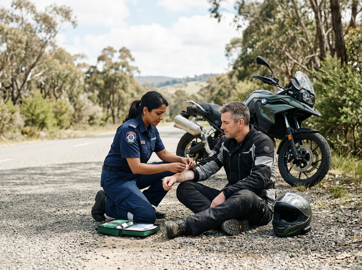Motorbike first aid and crash response training