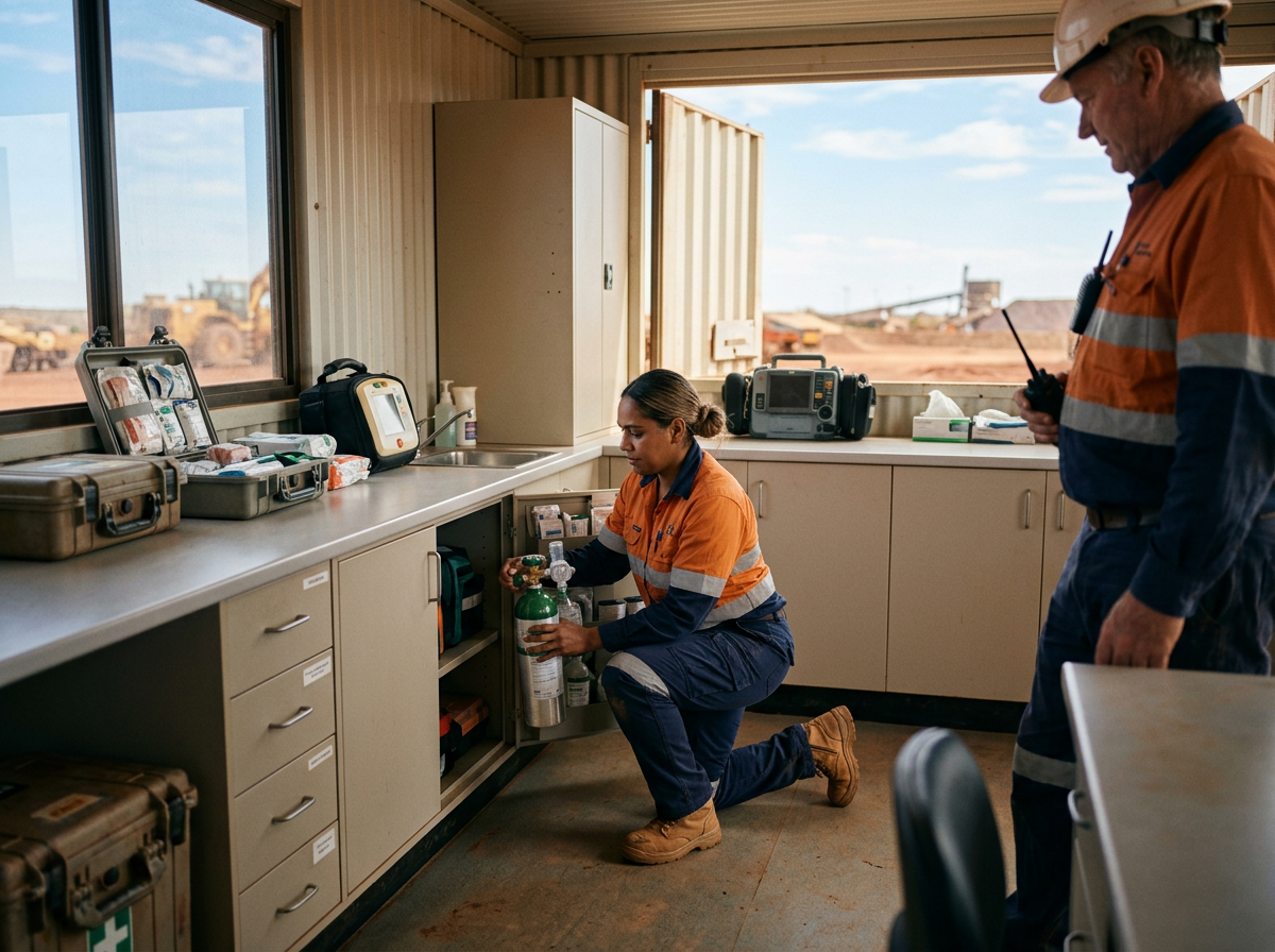 First aid training in a remote workplace