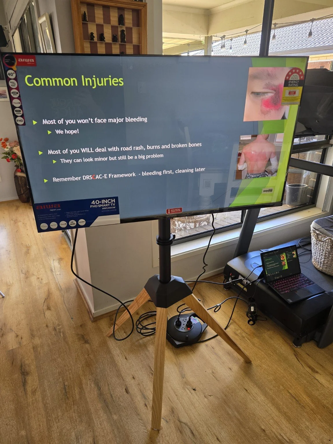 Our latest improvement, TV screens over projectors