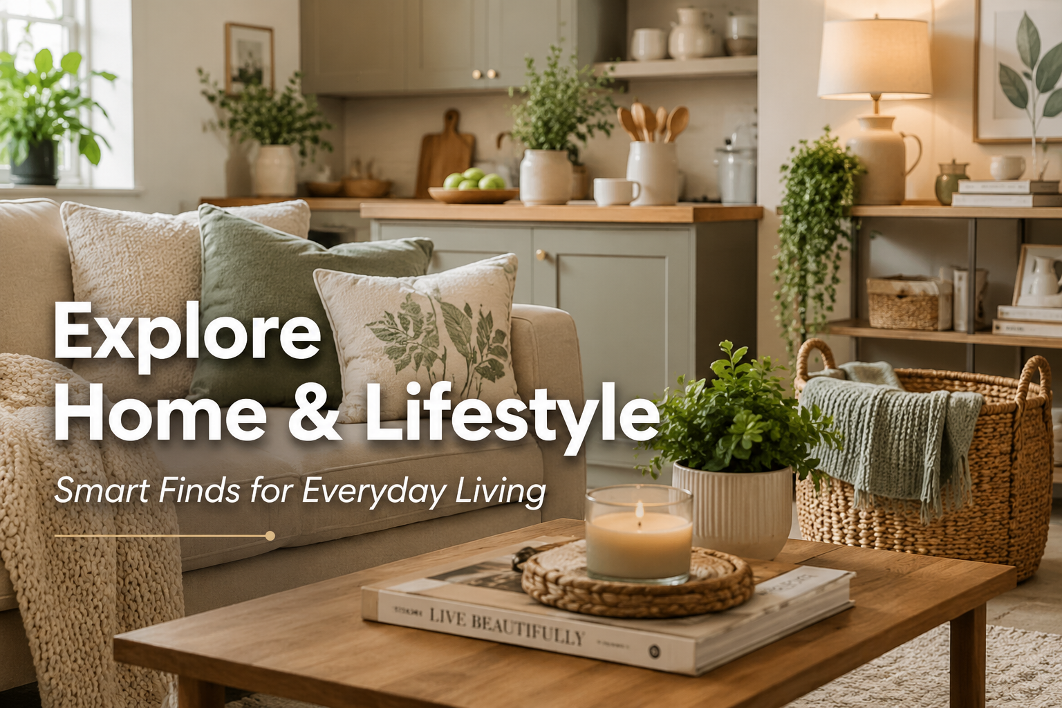 Home and lifestyle products including furniture, décor and practical household essentials for everyday living.