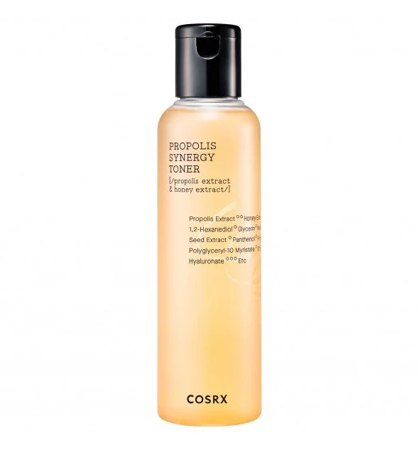 COSRX Full Fit Propolis Synergy Toner tonique nourrissant à la propolis pour peau sèche, hydratation intense et éclat.