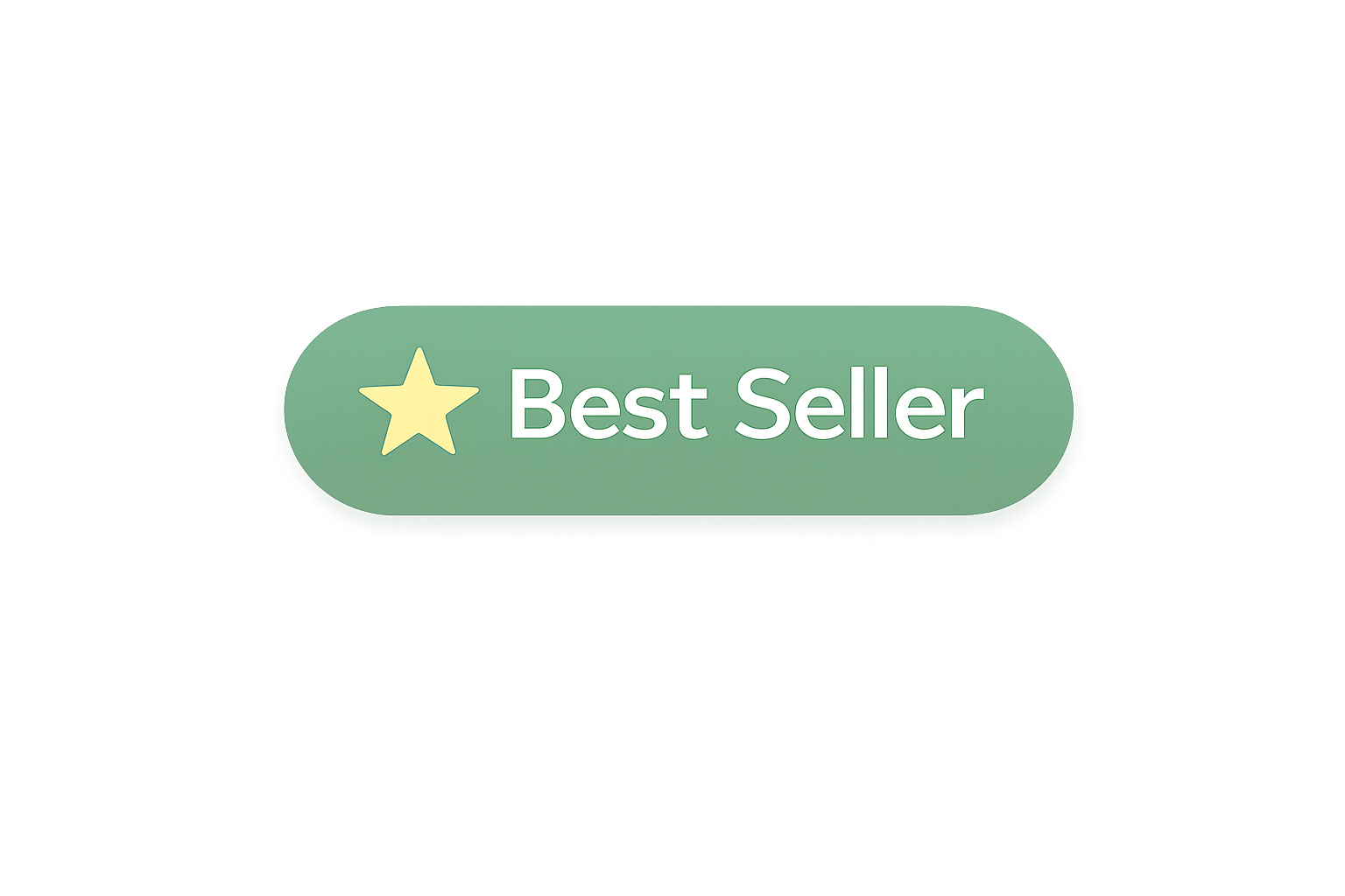 Un badge vert avec une étoile jaune et le texte "Best Seller"