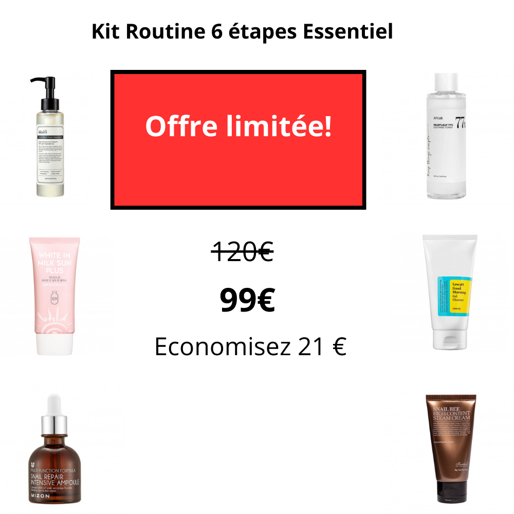 Kit Bundle Routine Kbeauty 6 étapes – Produits essentiels promotion