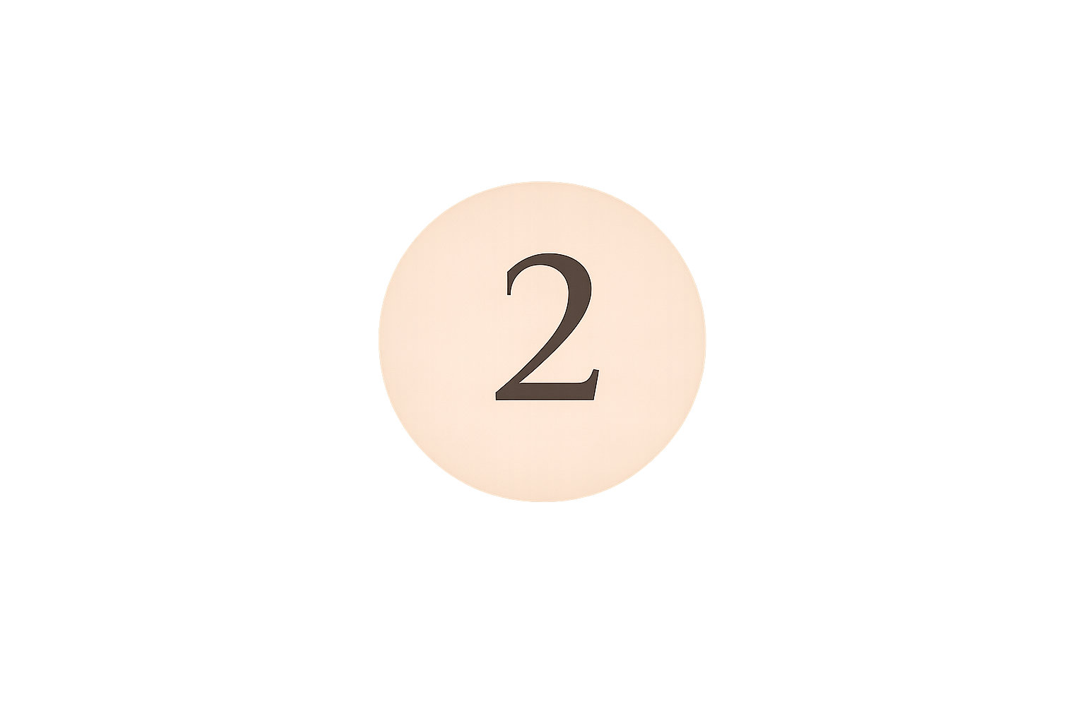 Un bouton d'ascenseur avec le numéro 2.