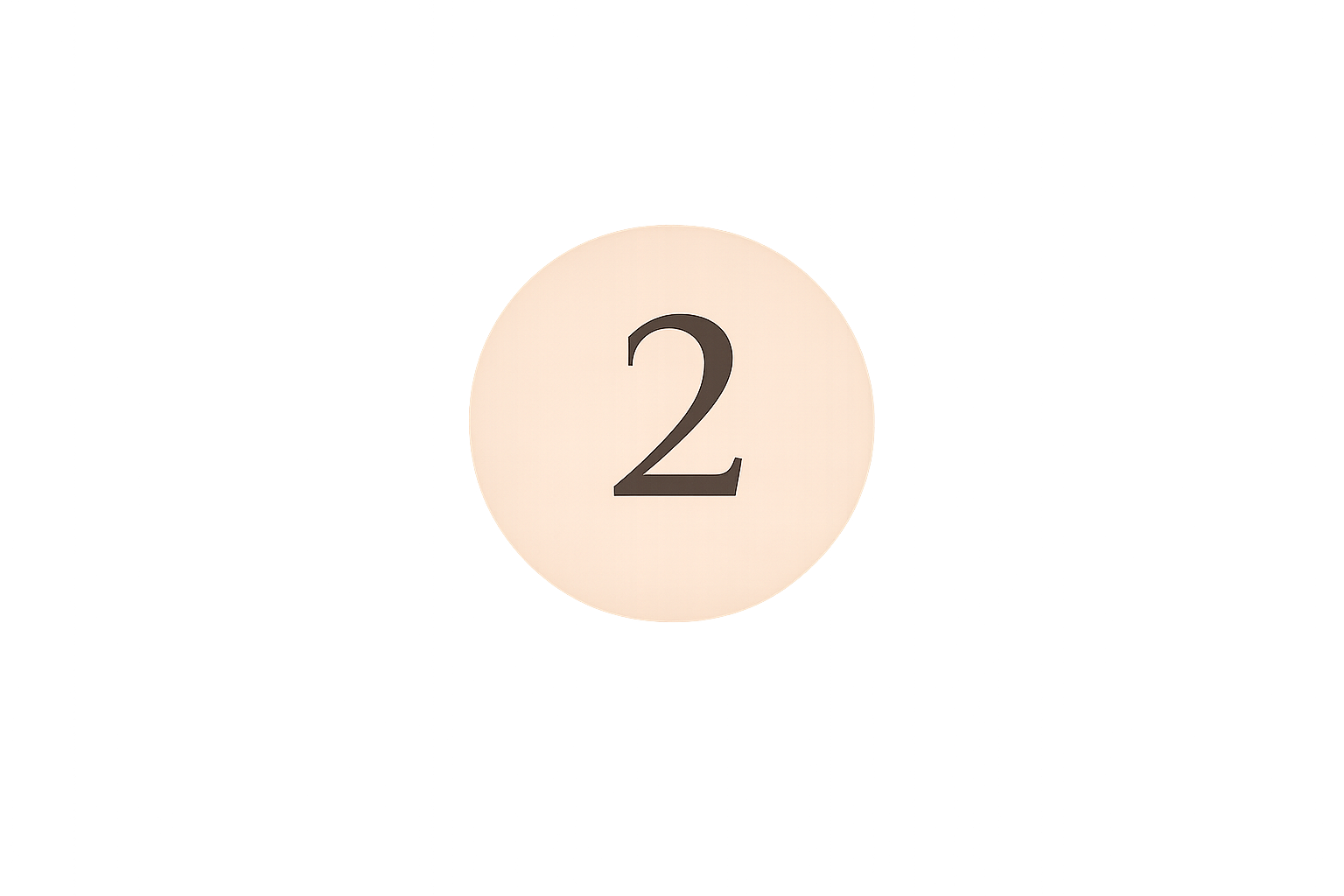 Plaque d'ascenseur affichant le numéro 2.