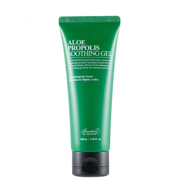Benton Aloe Propolis Soothing Gel gel hydratant léger pour peau grasse et mixte, apaise la peau et hydrate sans effet gras.