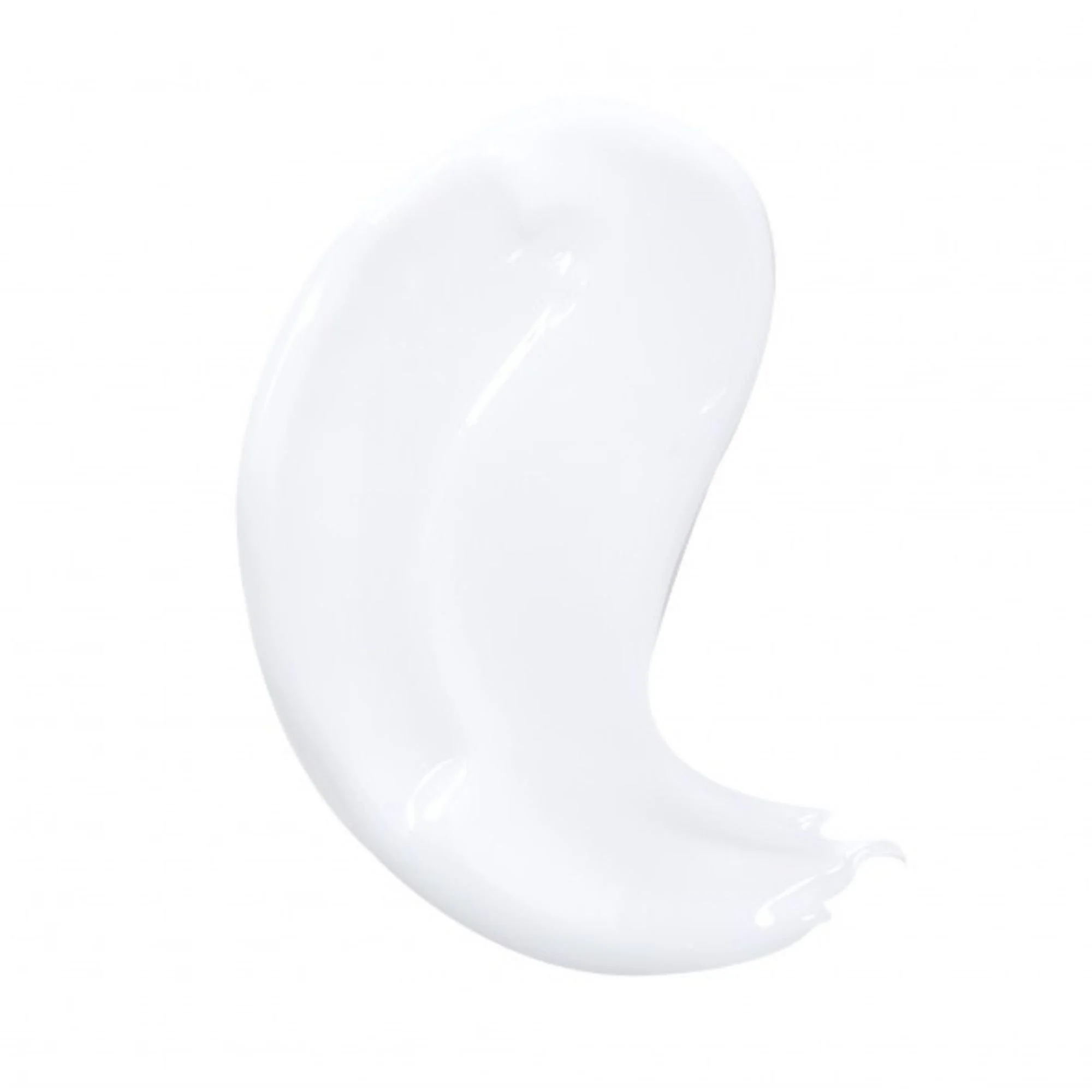 Image macro de la texture de la BENTON Shea Butter and Coconut Body Lotion. Touche de lotion corporelle blanche K-Beauty riche et hydratante.