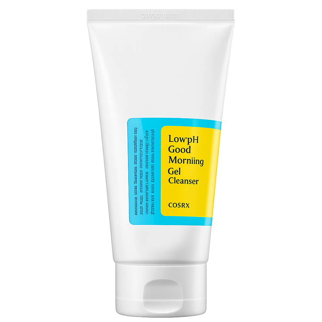 Nettoyant visage COSRX Low pH Good Morning Gel Cleanser en tube blanc