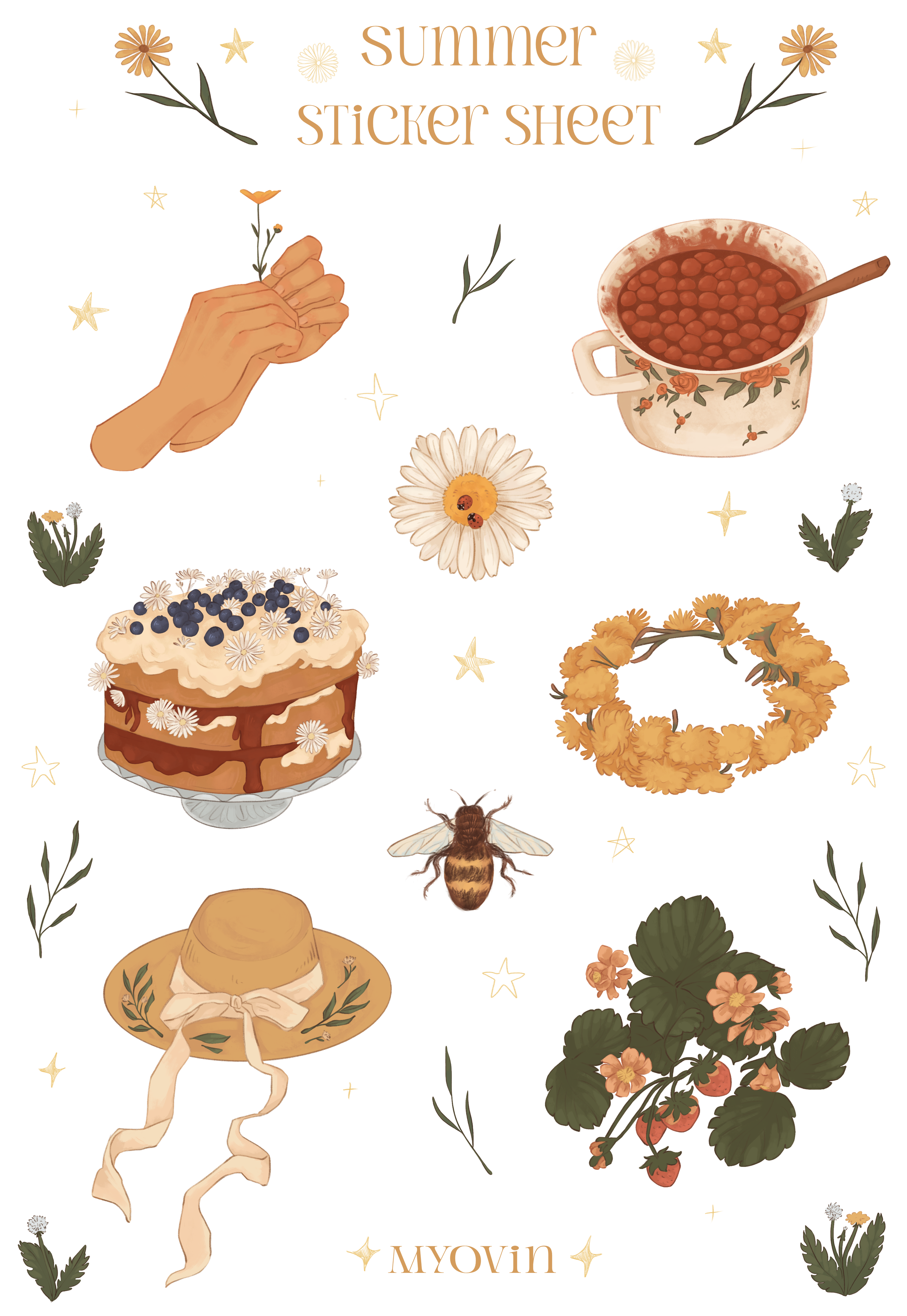 Sticker Sheet 'Summer'