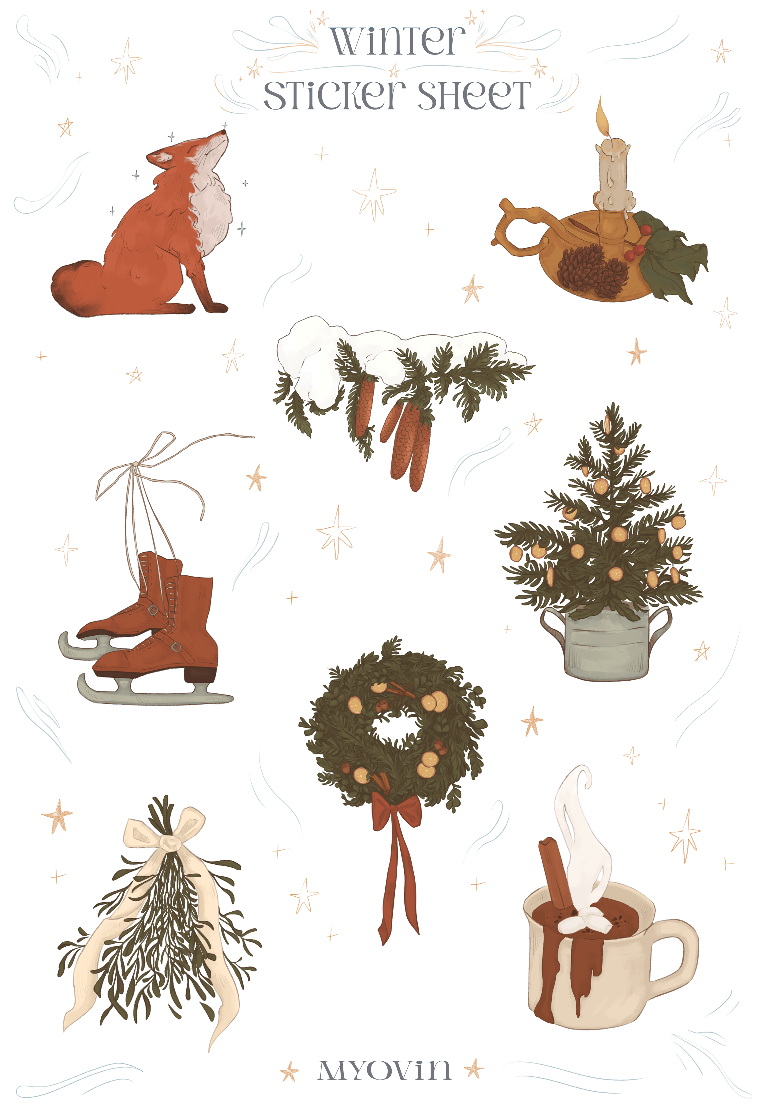 Sticker Sheet 'Winter'