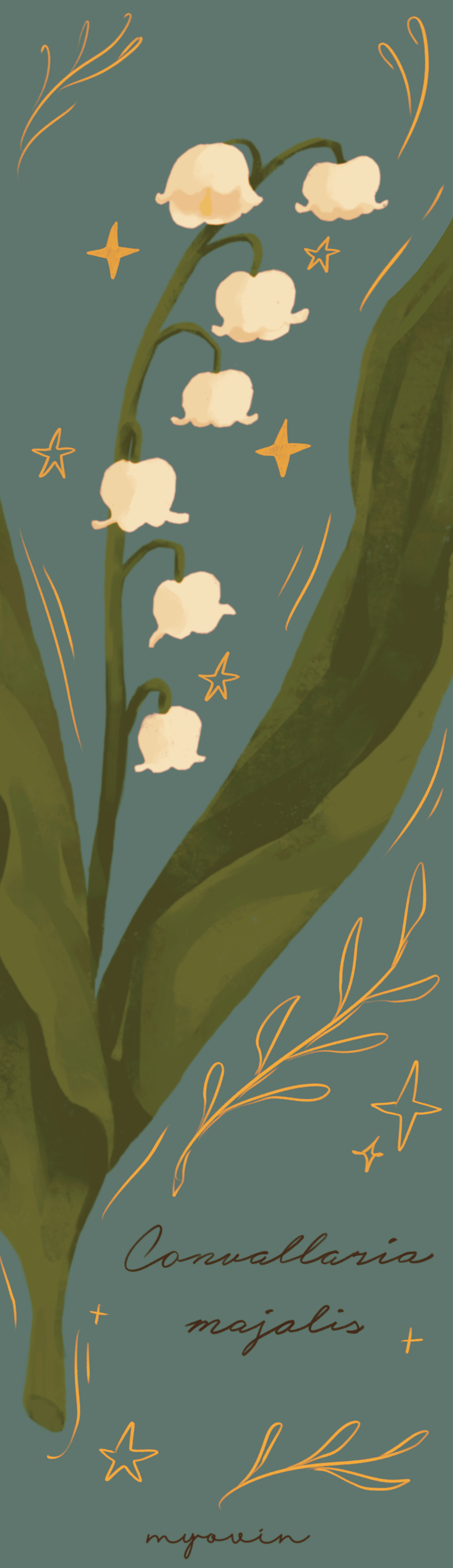 Botanical Bookmark 'Lily of the Valley'