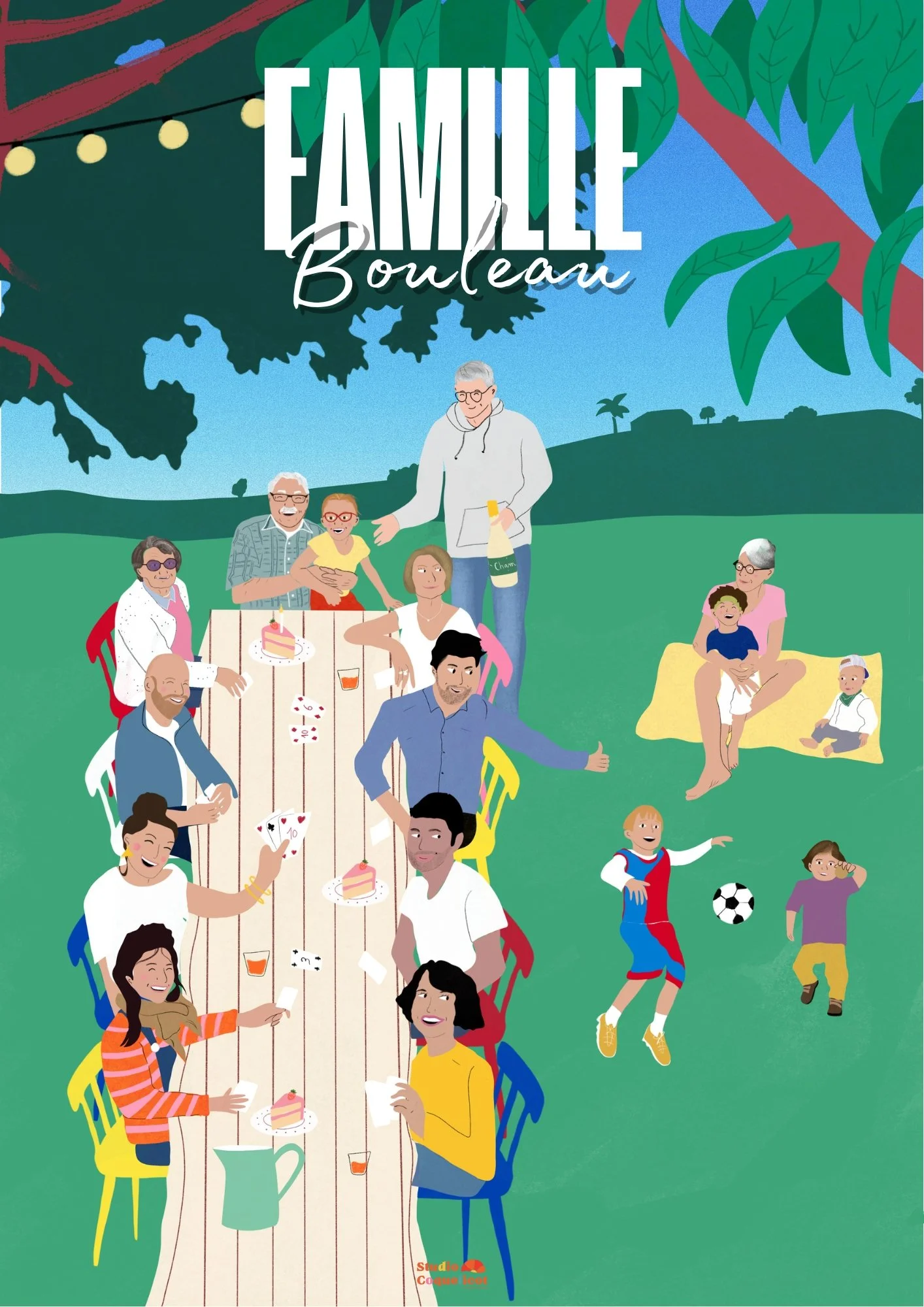 Illustration personnalisée complexe