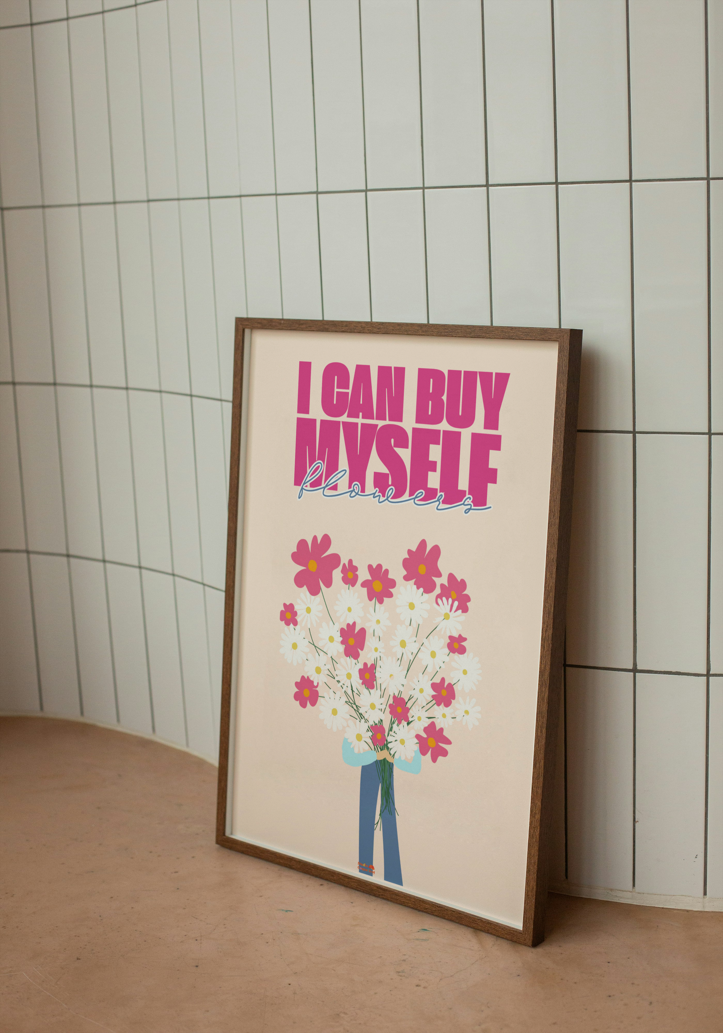 Affiche A3 I Can By Myself Flowers
