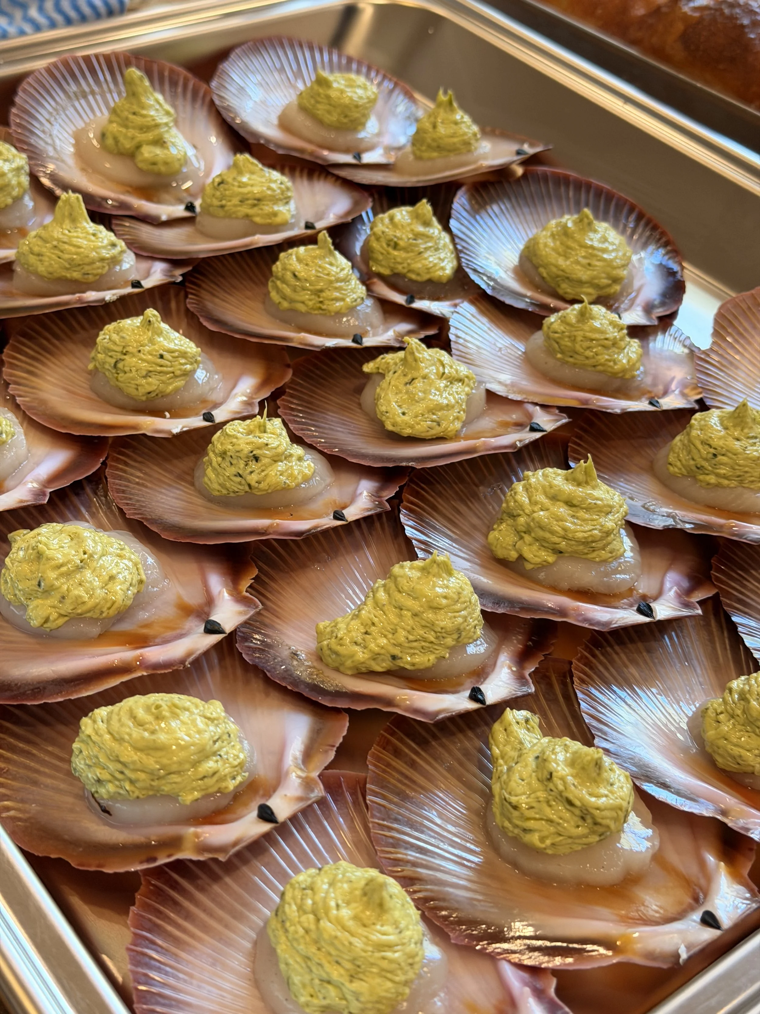 Australian seafood being prepared to serve at a function in Melbourne. Private events and functions experiences