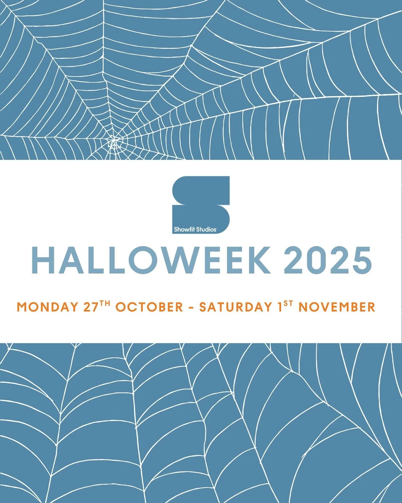 HALLOWEEK 2025 👻🩵

Get those costumes ready, because Halloweek 2025 is back! 

Dress up from Monday the 27th of October to Saturday the 1st of November on whatever days you&rsquo;re at the studio! 

🩵🩵🩵