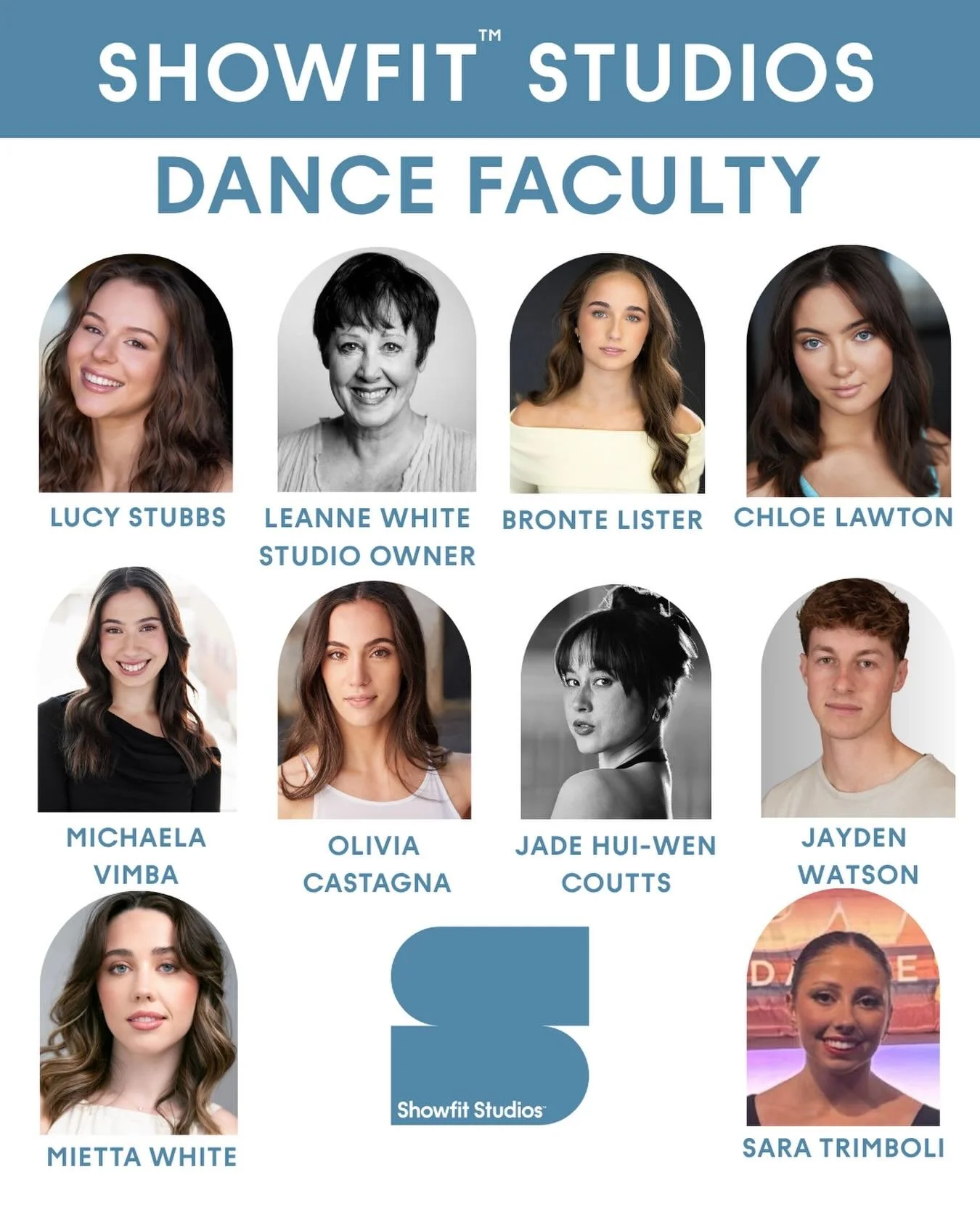 SHOWFIT STUDIOS!
Dance Faculty 2026 🩵