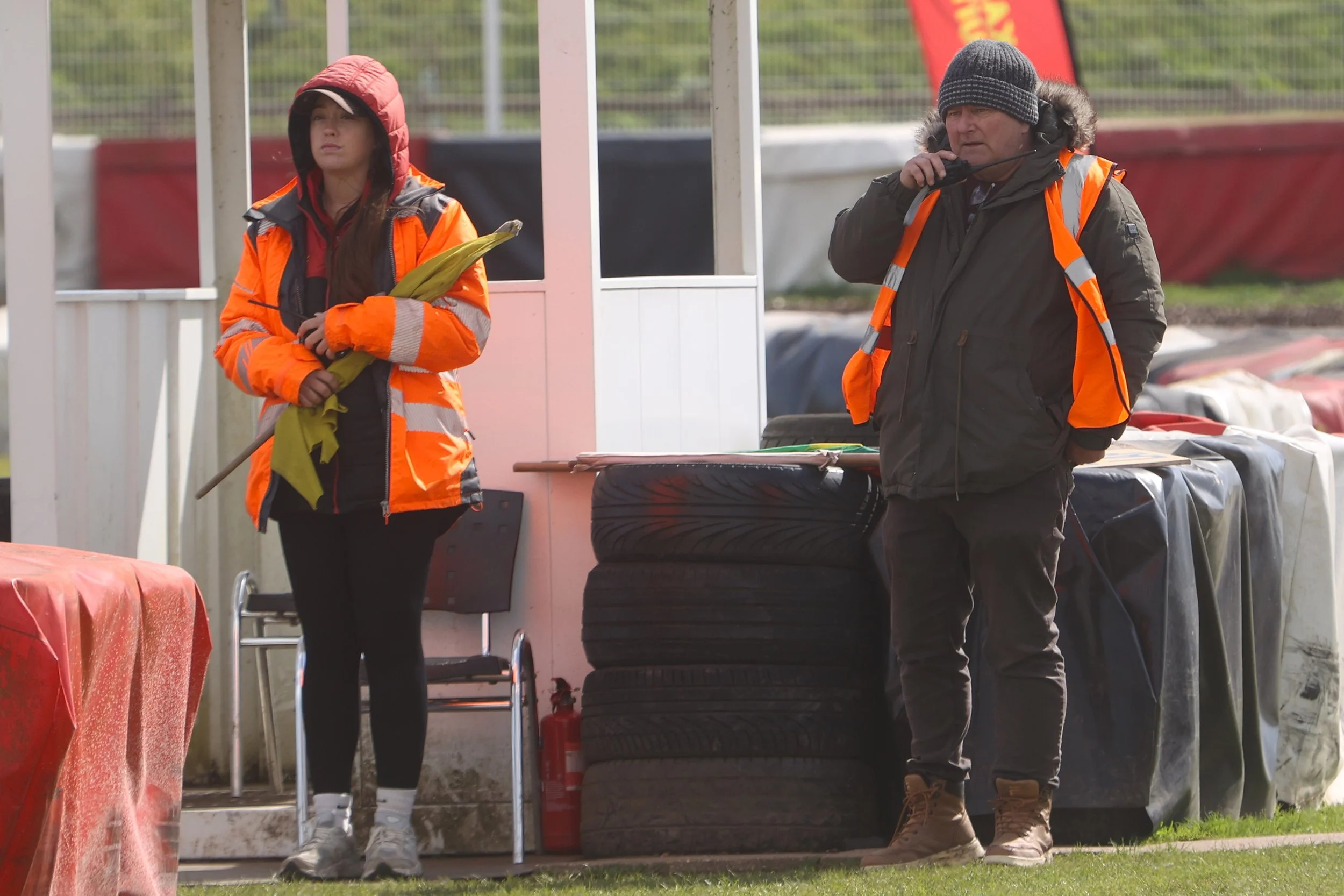 Breezy day out on the track