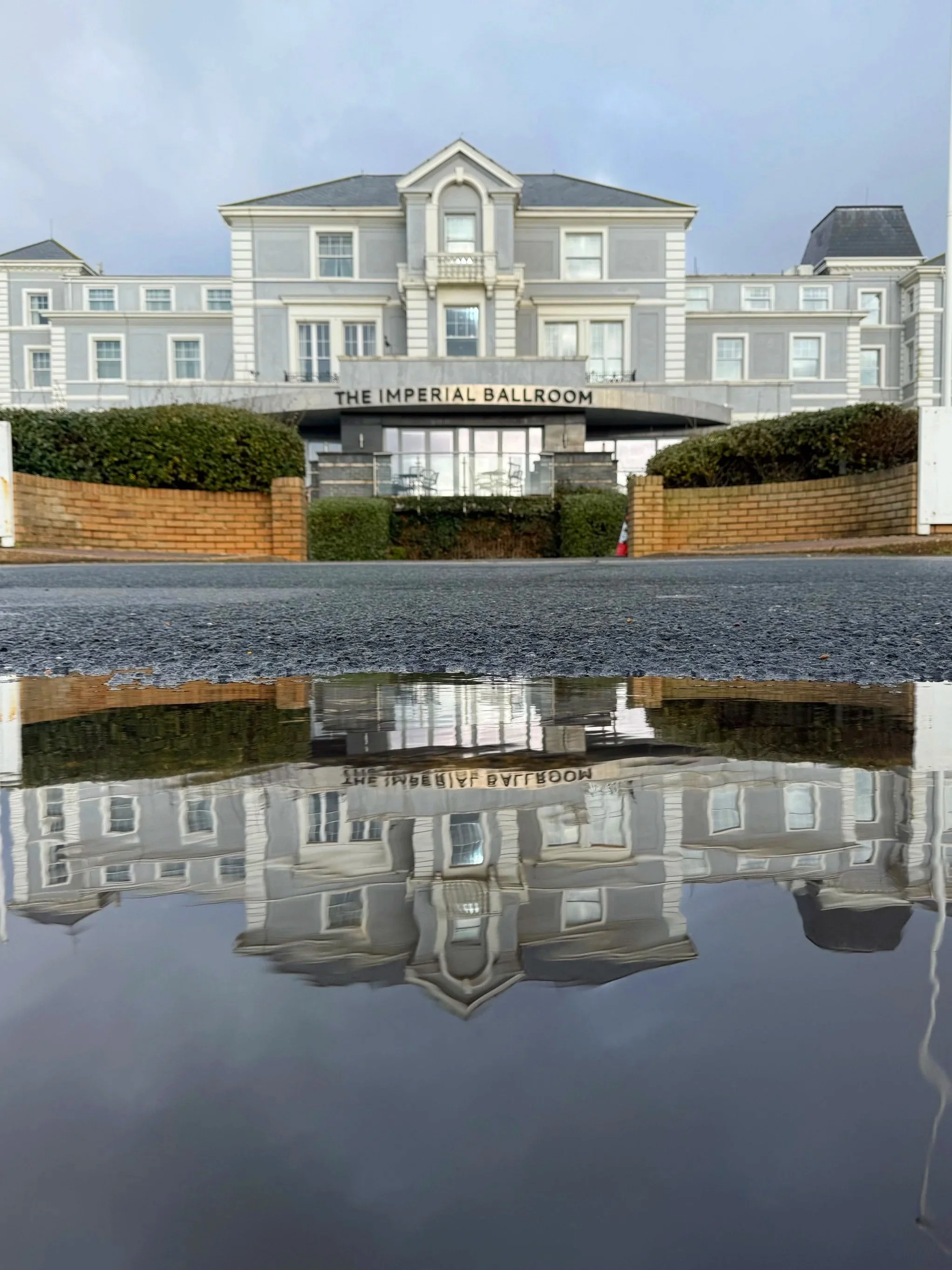 Reflections of the Hythe Imperial Hotel, Kent
