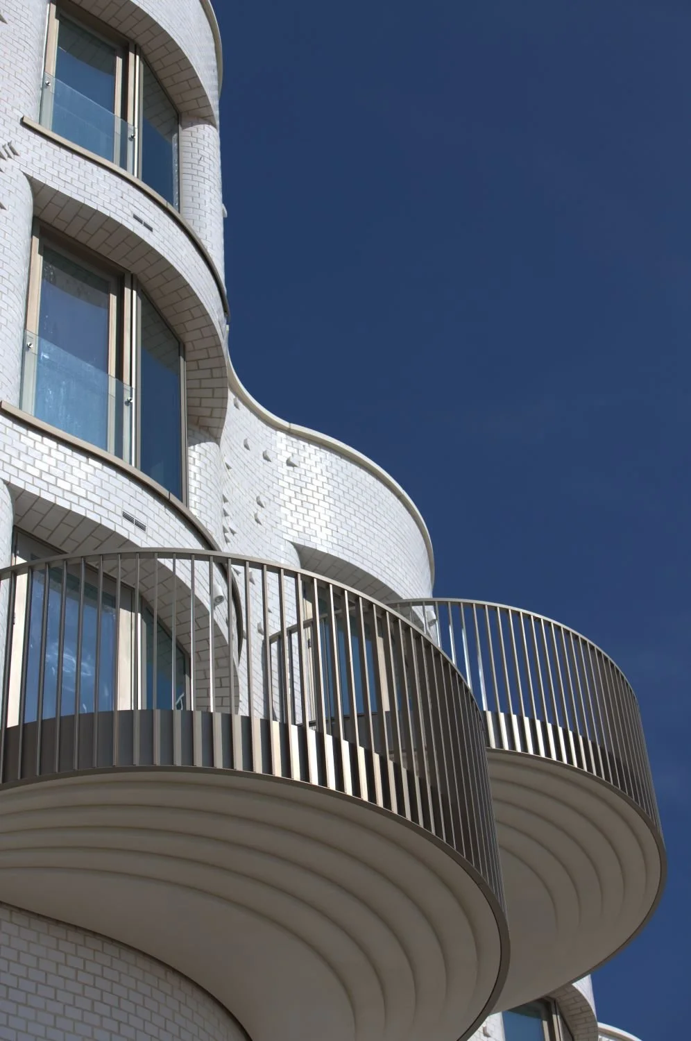 Balcony on the 'Shoreline' on Folkestone Beach