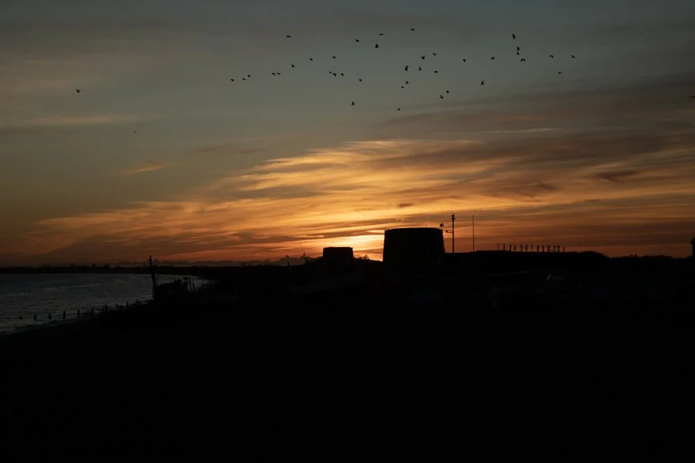 Sunset at Fisherman's Beach, Hythe, Kent
