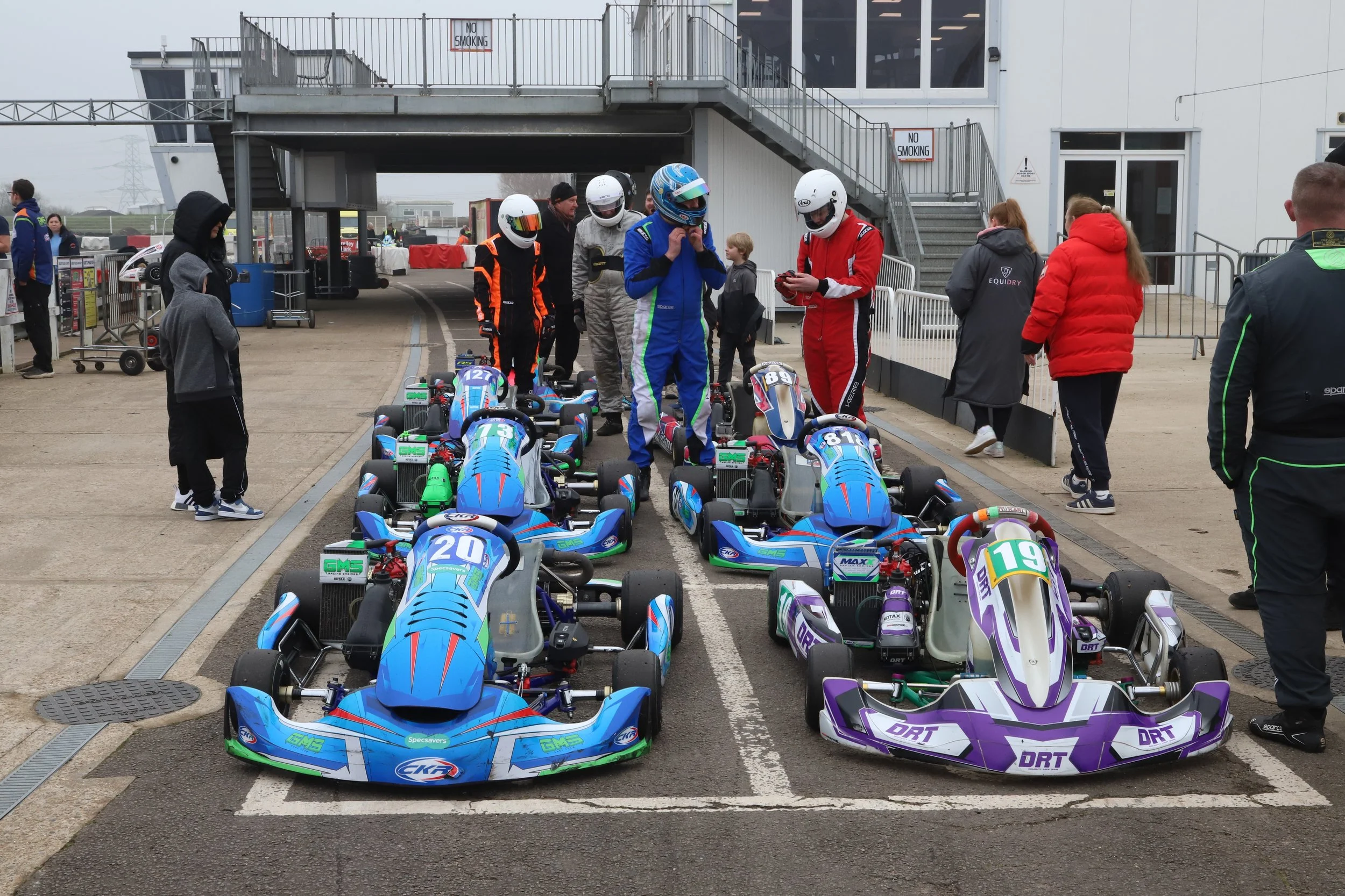 Lydd Kart Circuit - Competition Day - 08 March 26 - ready for the off