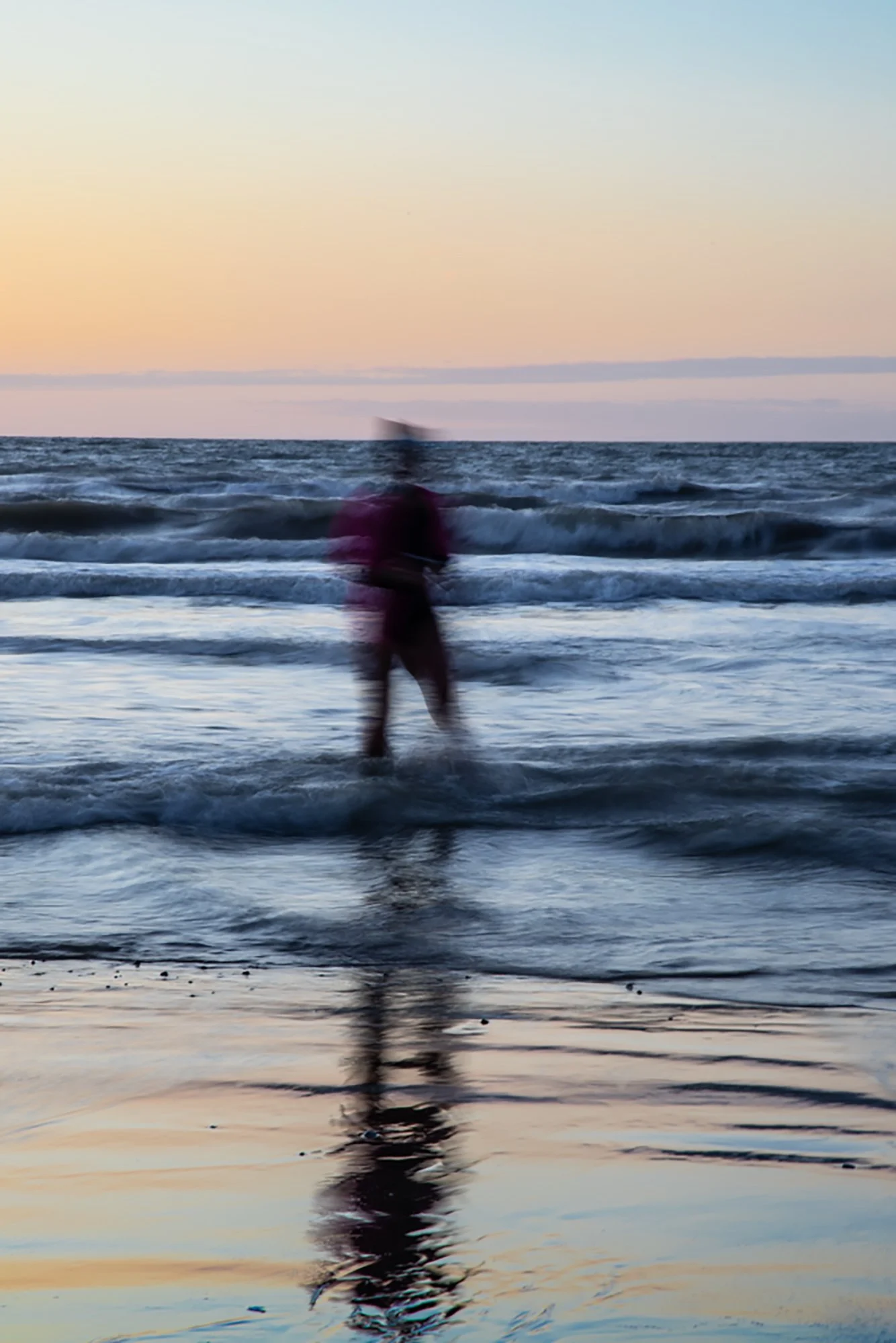 Sunrise swim at Hythe, Kent