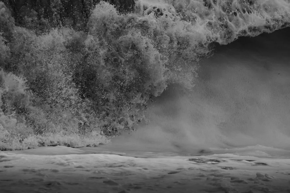 Waves on the beach at Hythe, Kent