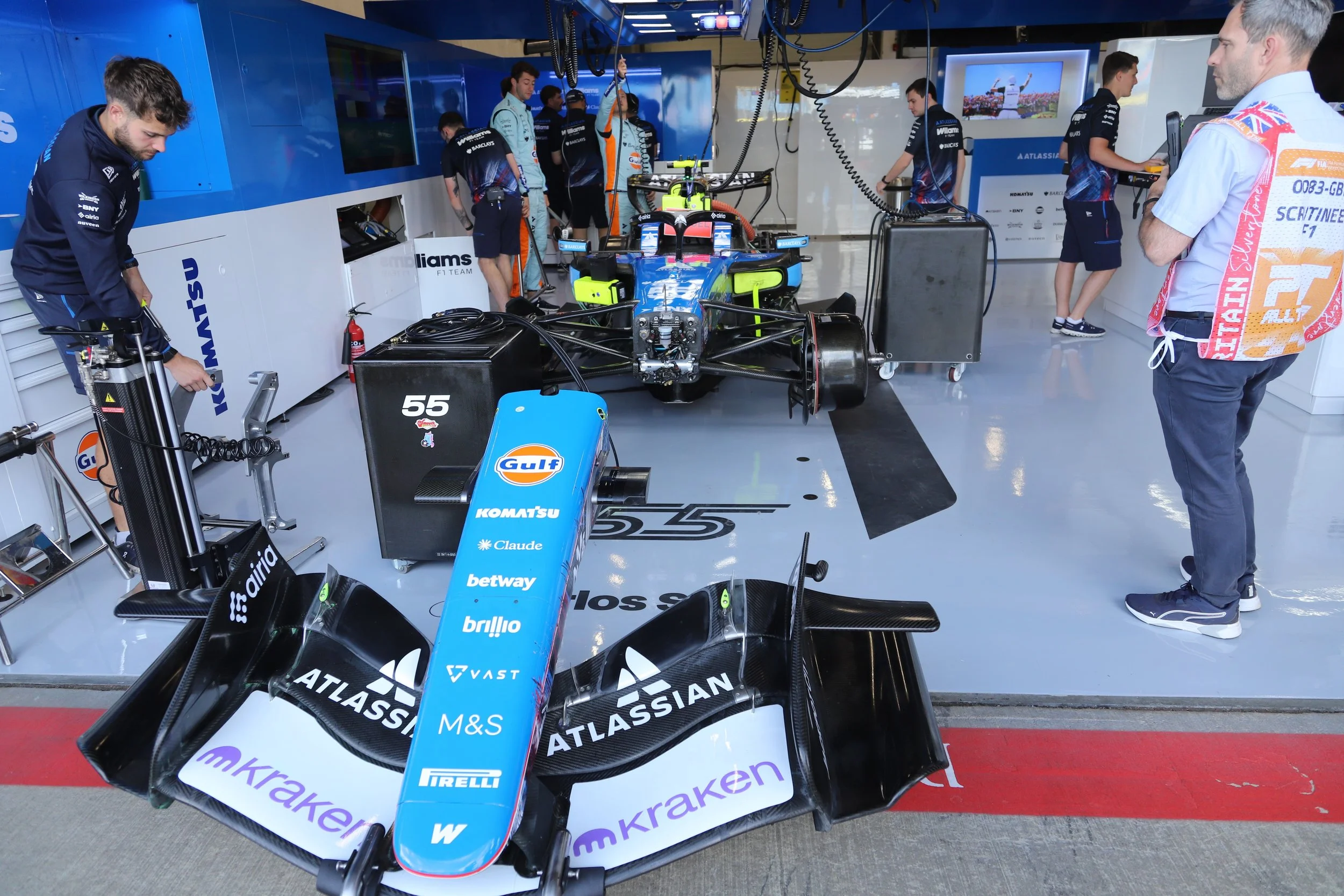 F1 Pits at the British GP at Silverstone 2026