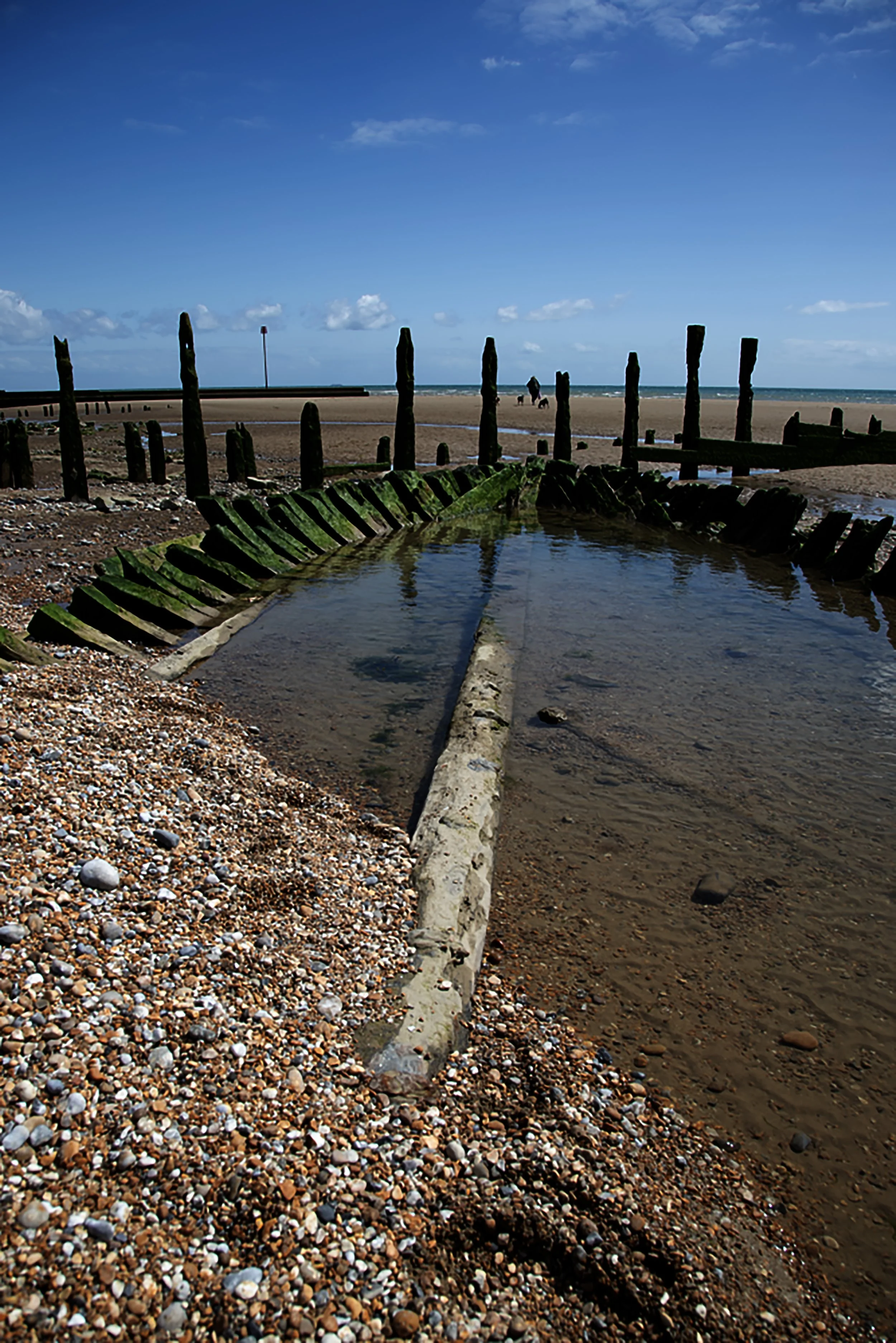 Camber Sands - wrecked boat