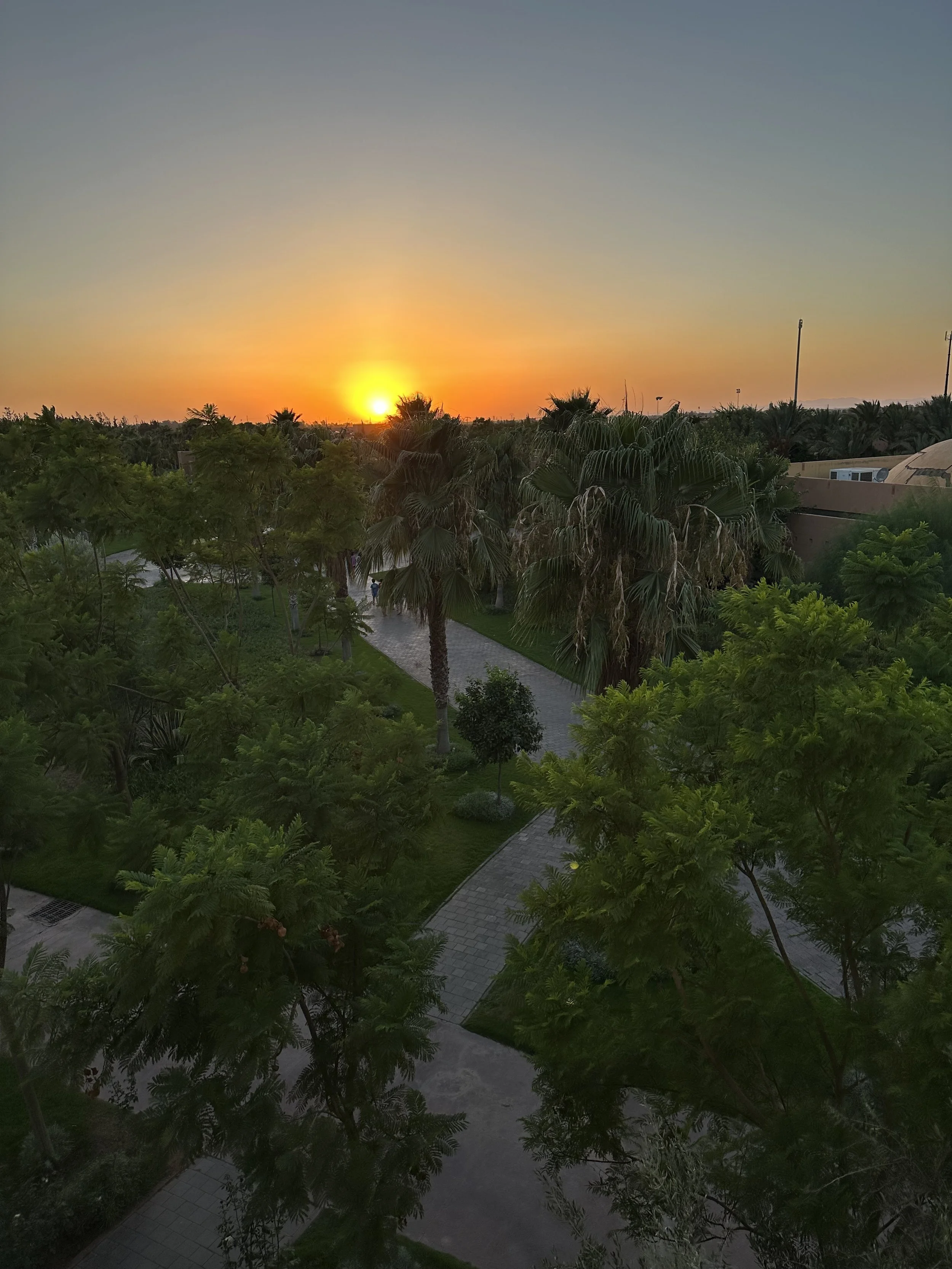 Sunset in Marrakech, Morocco
