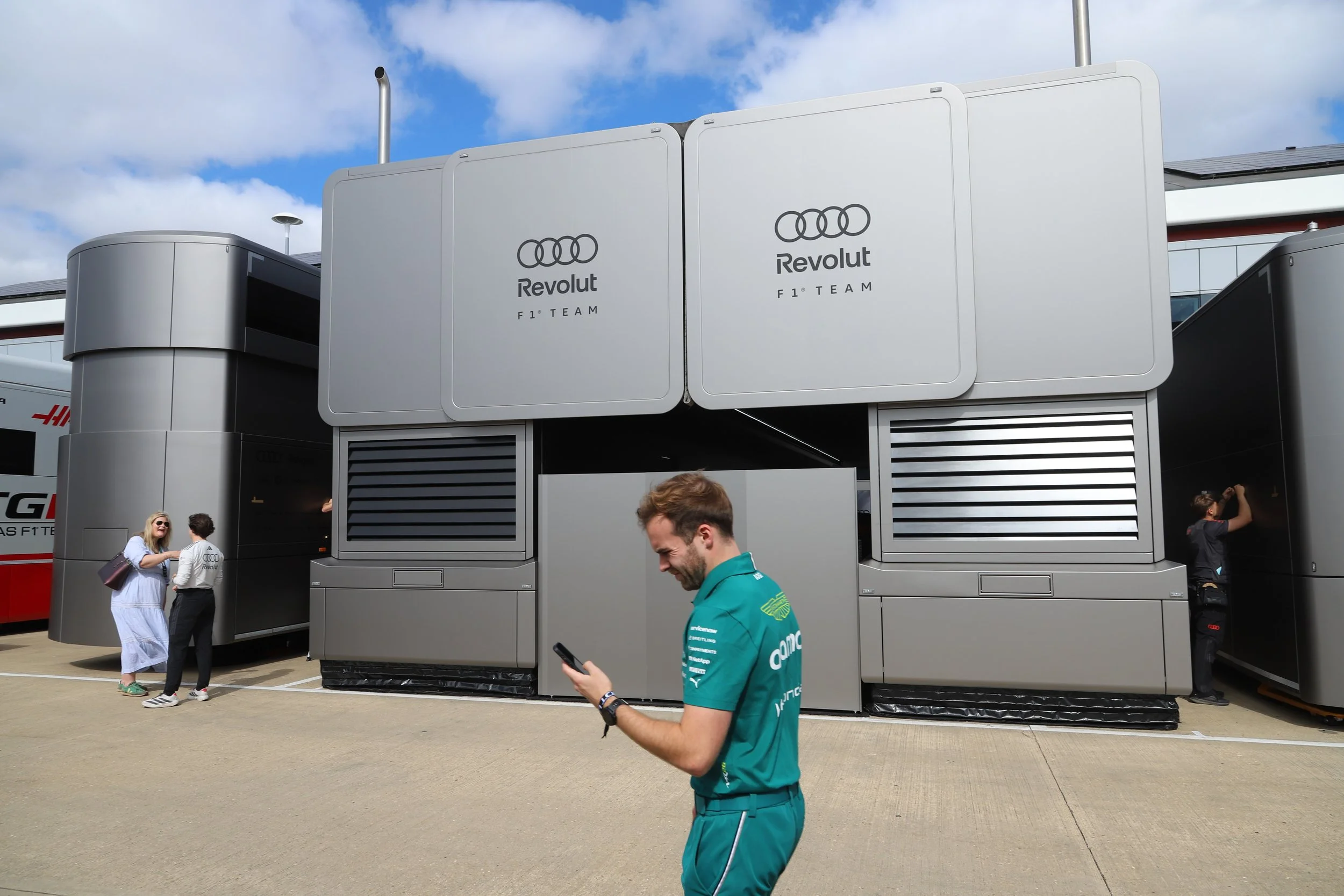 F1 Pits at the British GP at Silverstone 2026