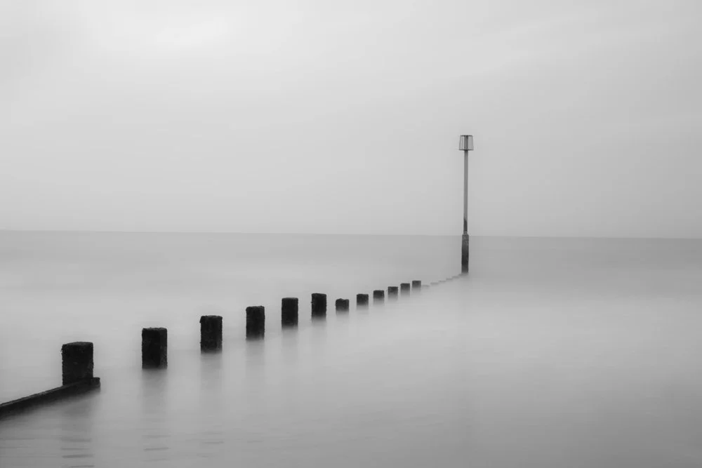 30 Second exposure on Dymchurch beach, Kent