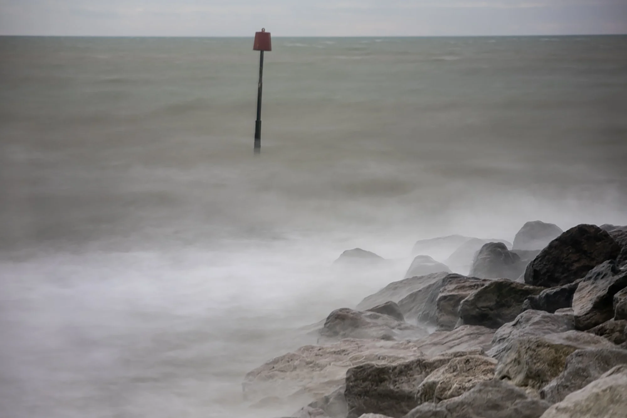 Long exposure seascape at Hythe, Kent