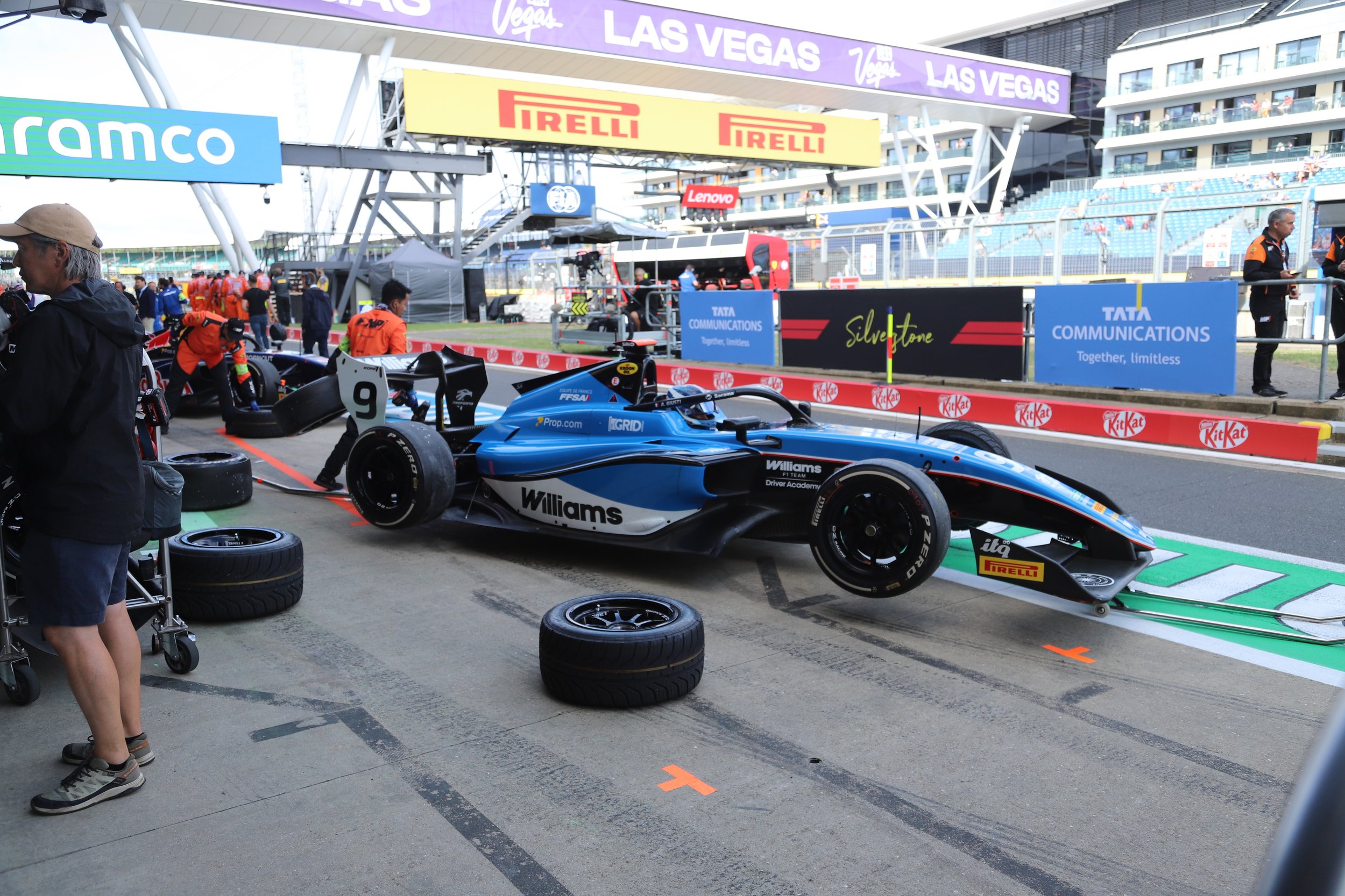 F1 Pits at the British GP at Silverstone 2026