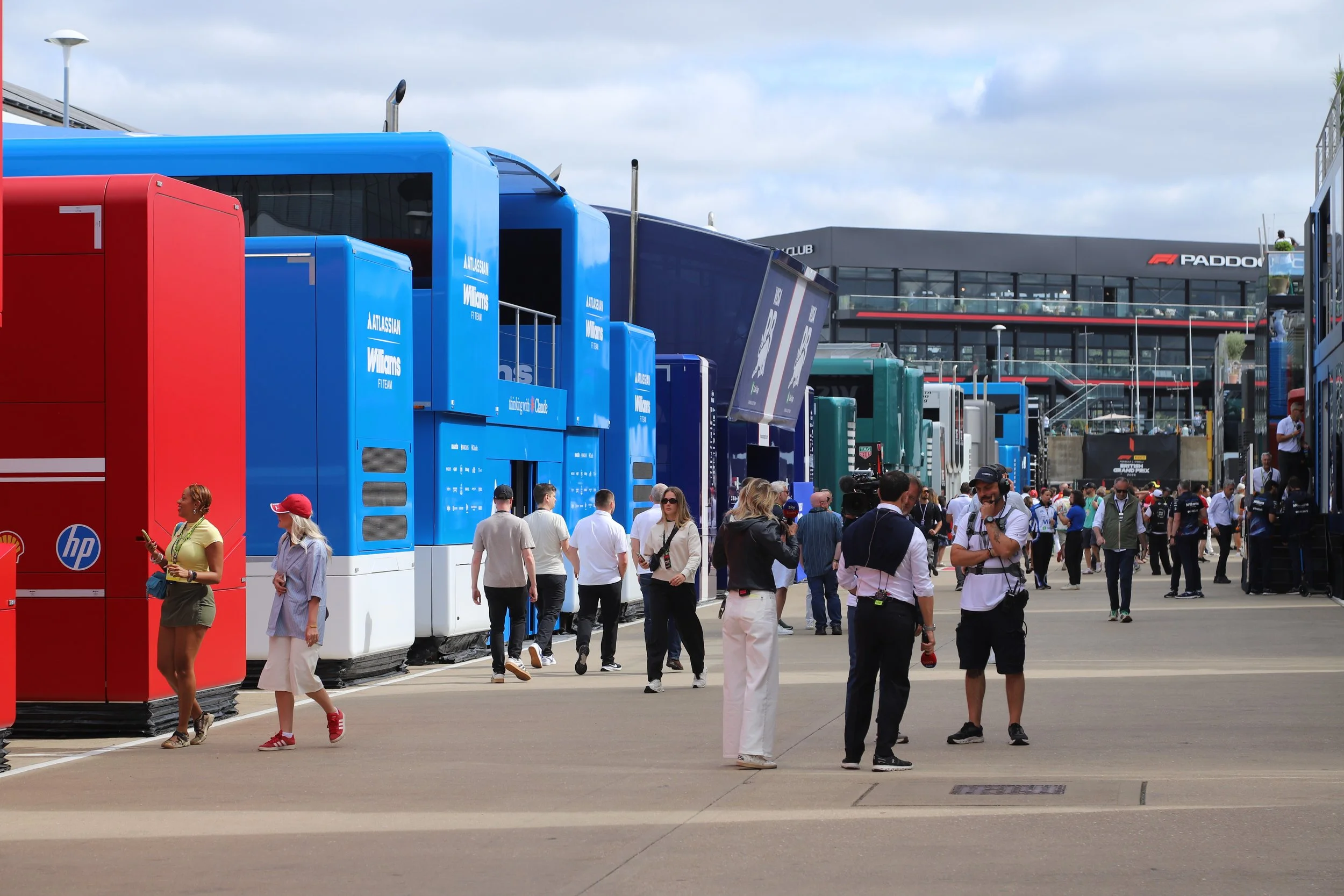 F1 Pits at the British GP at Silverstone 2026