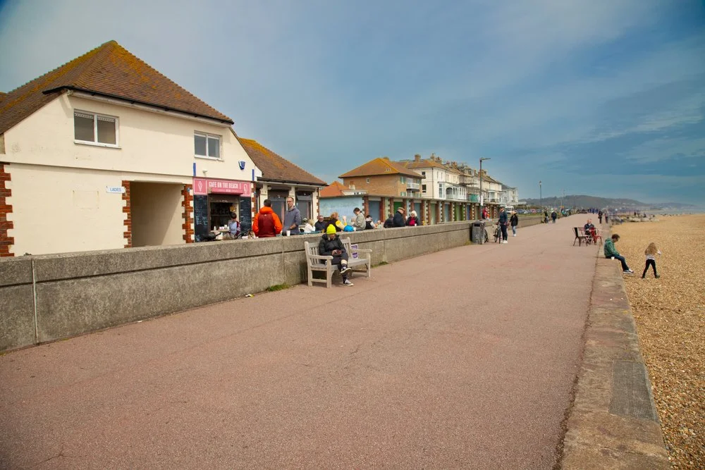 View of the Café on the Beach at Hythe, Kent