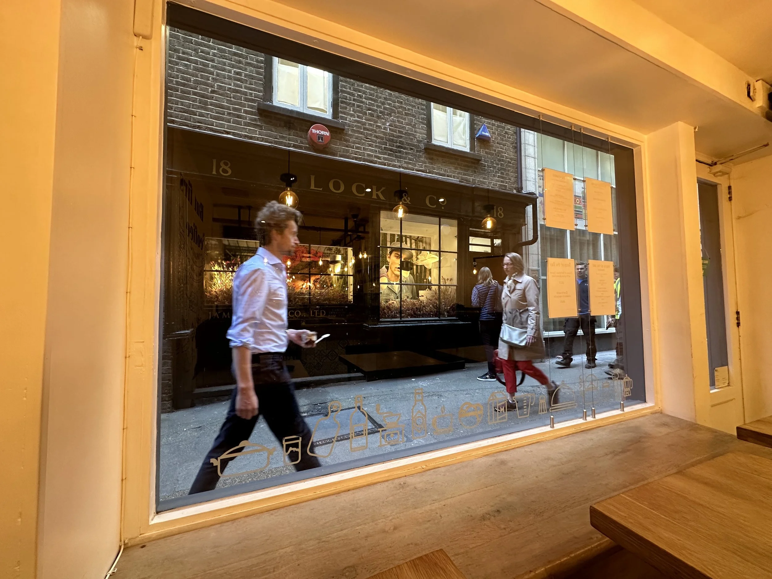 People watching in London