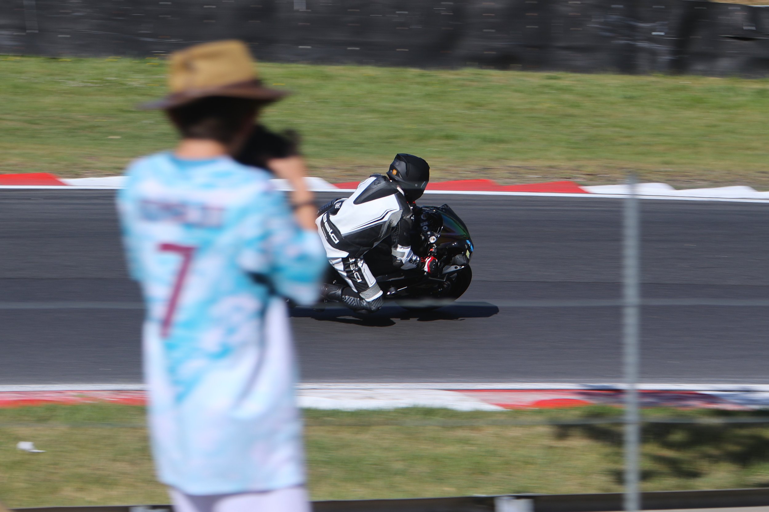 Budding camera man aged 11, shooting 'Druids' - No Limits Bike Track Day 26 May 26